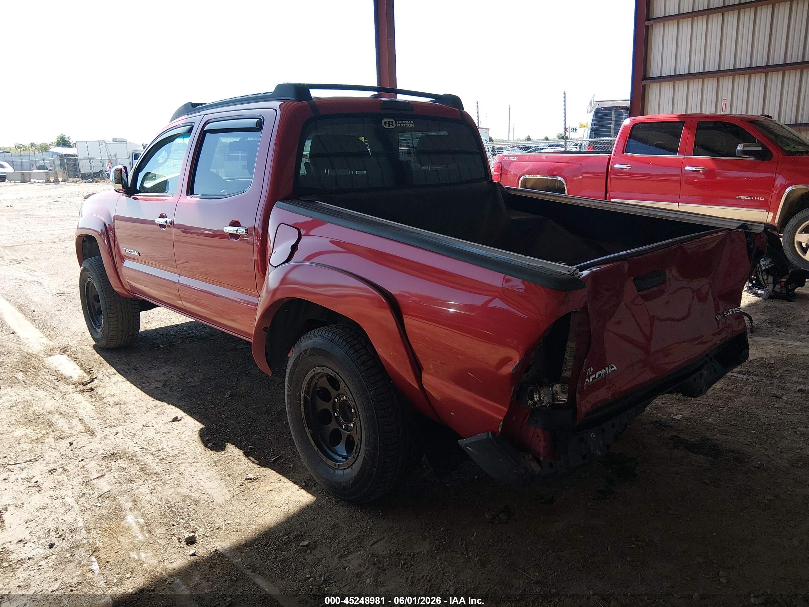 2010 Toyota Tacoma Base V6 Красный vin: 3TMLU4ENXAM054255