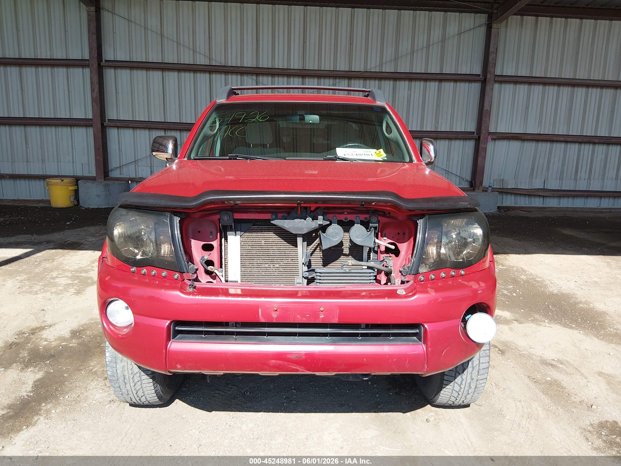 2010 Toyota Tacoma Base V6 Красный vin: 3TMLU4ENXAM054255