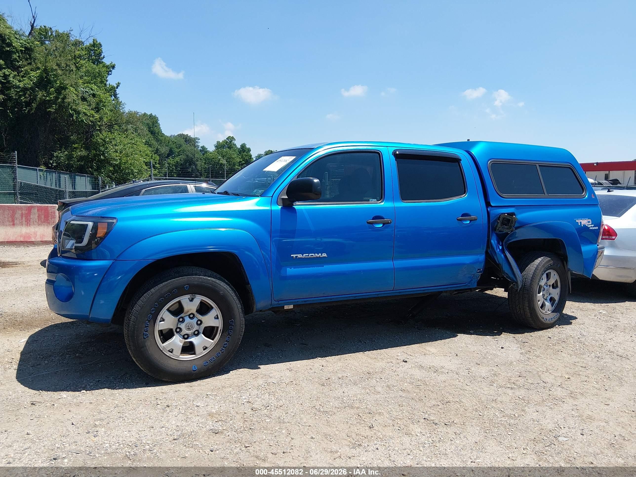 2011 Toyota Tacoma Base V6 Blue vin: 3TMLU4ENXBM074619