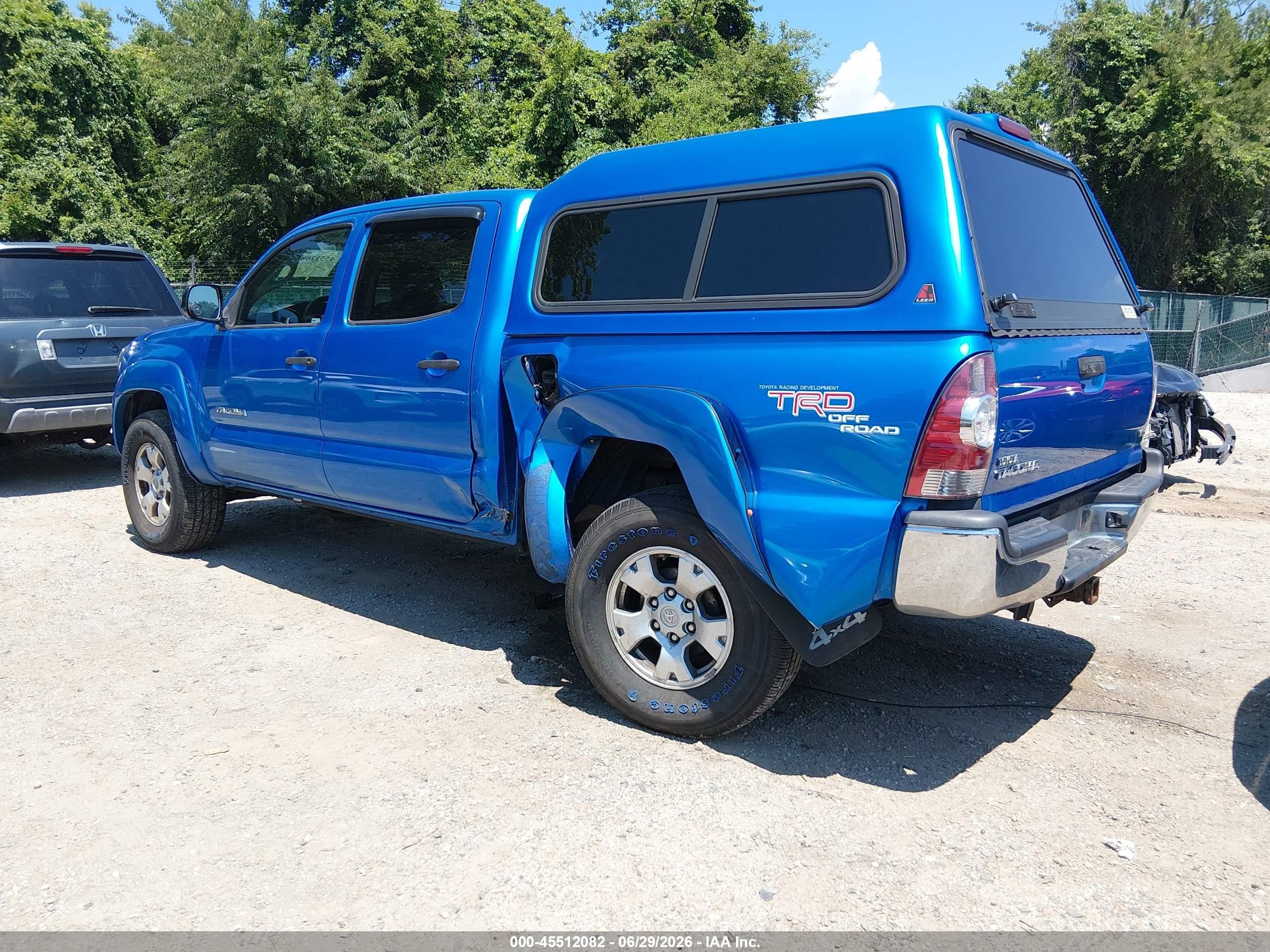 2011 Toyota Tacoma Base V6 Blue vin: 3TMLU4ENXBM074619