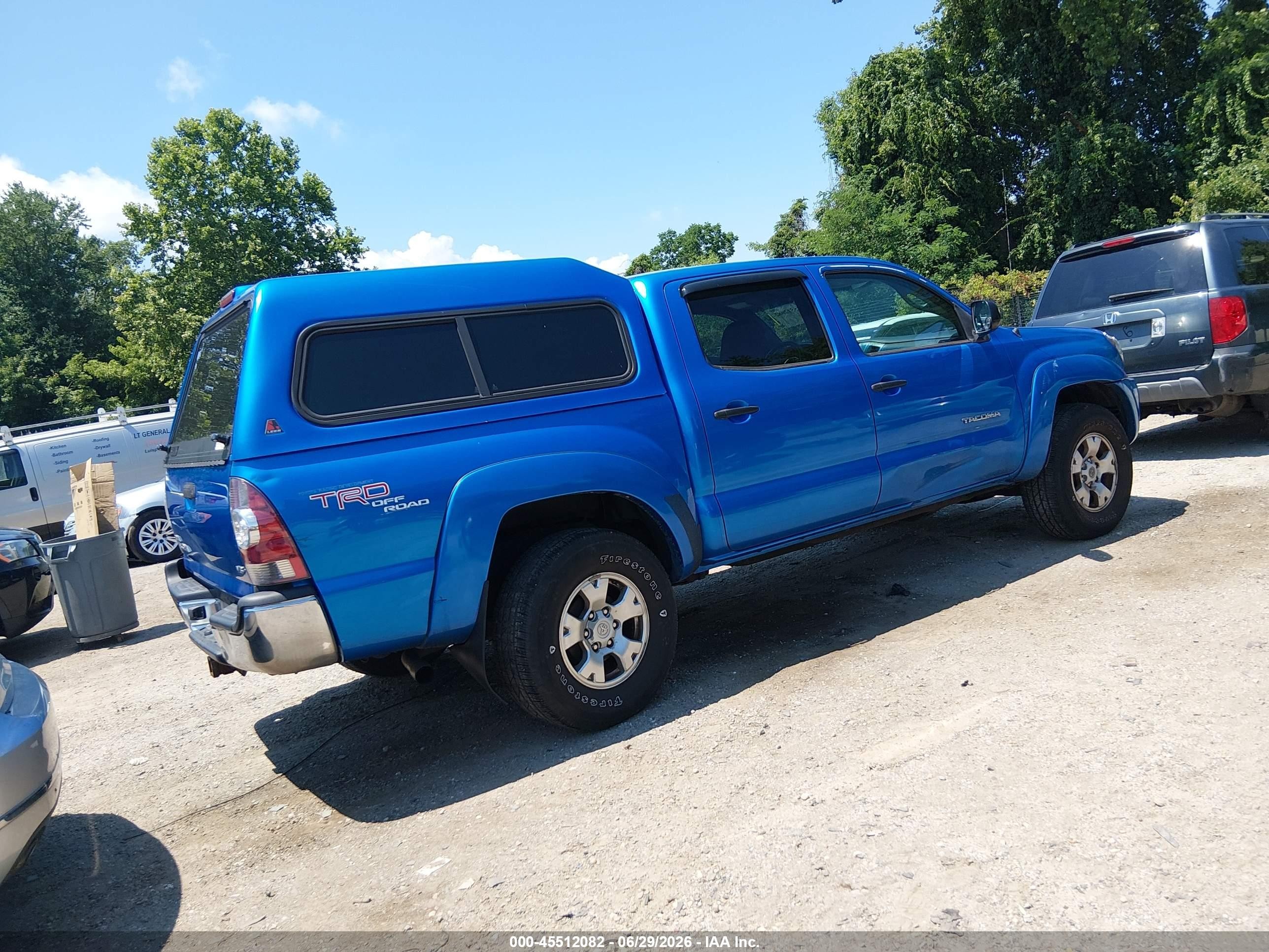2011 Toyota Tacoma Base V6 Blue vin: 3TMLU4ENXBM074619
