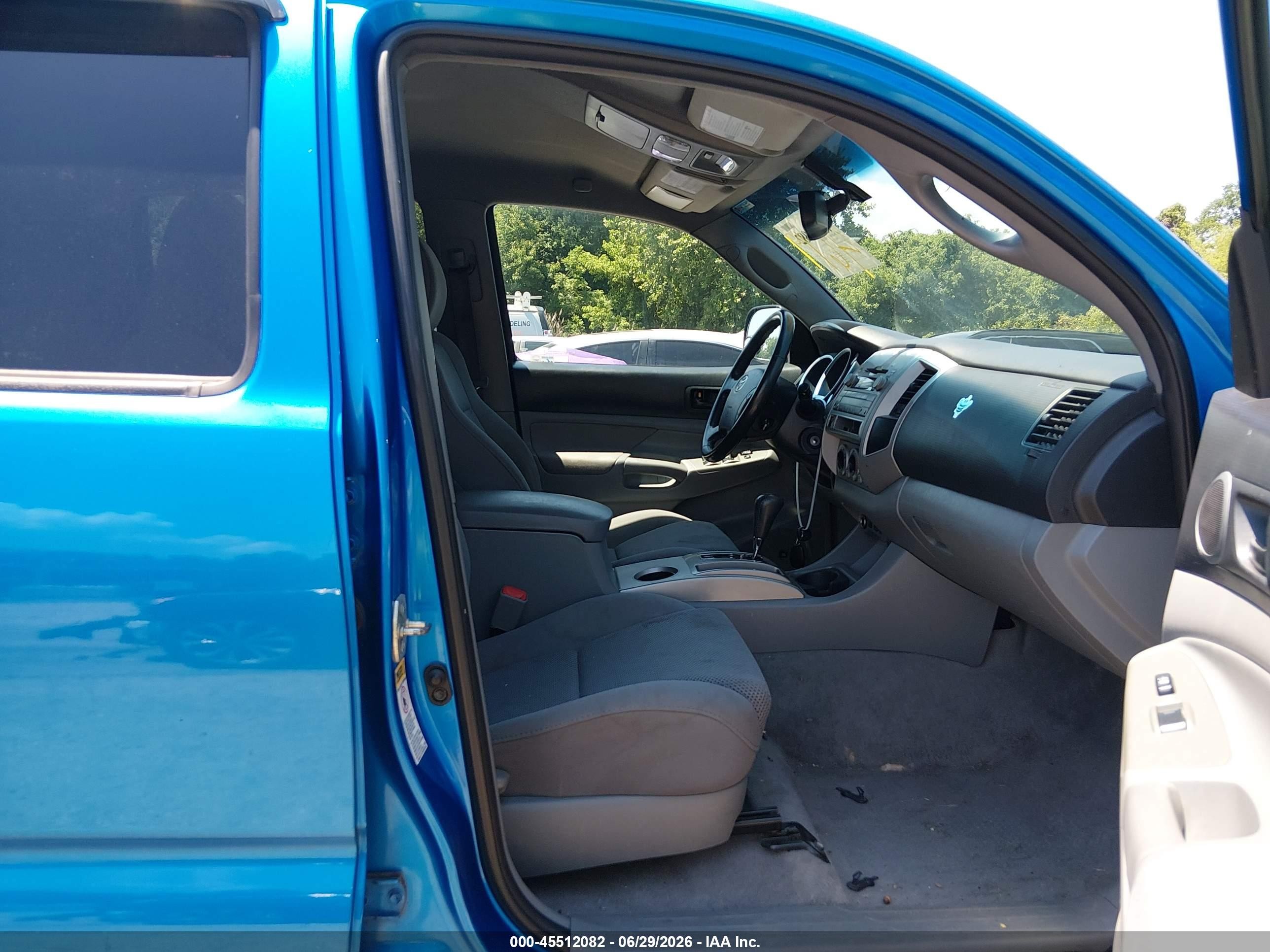2011 Toyota Tacoma Base V6 Blue vin: 3TMLU4ENXBM074619
