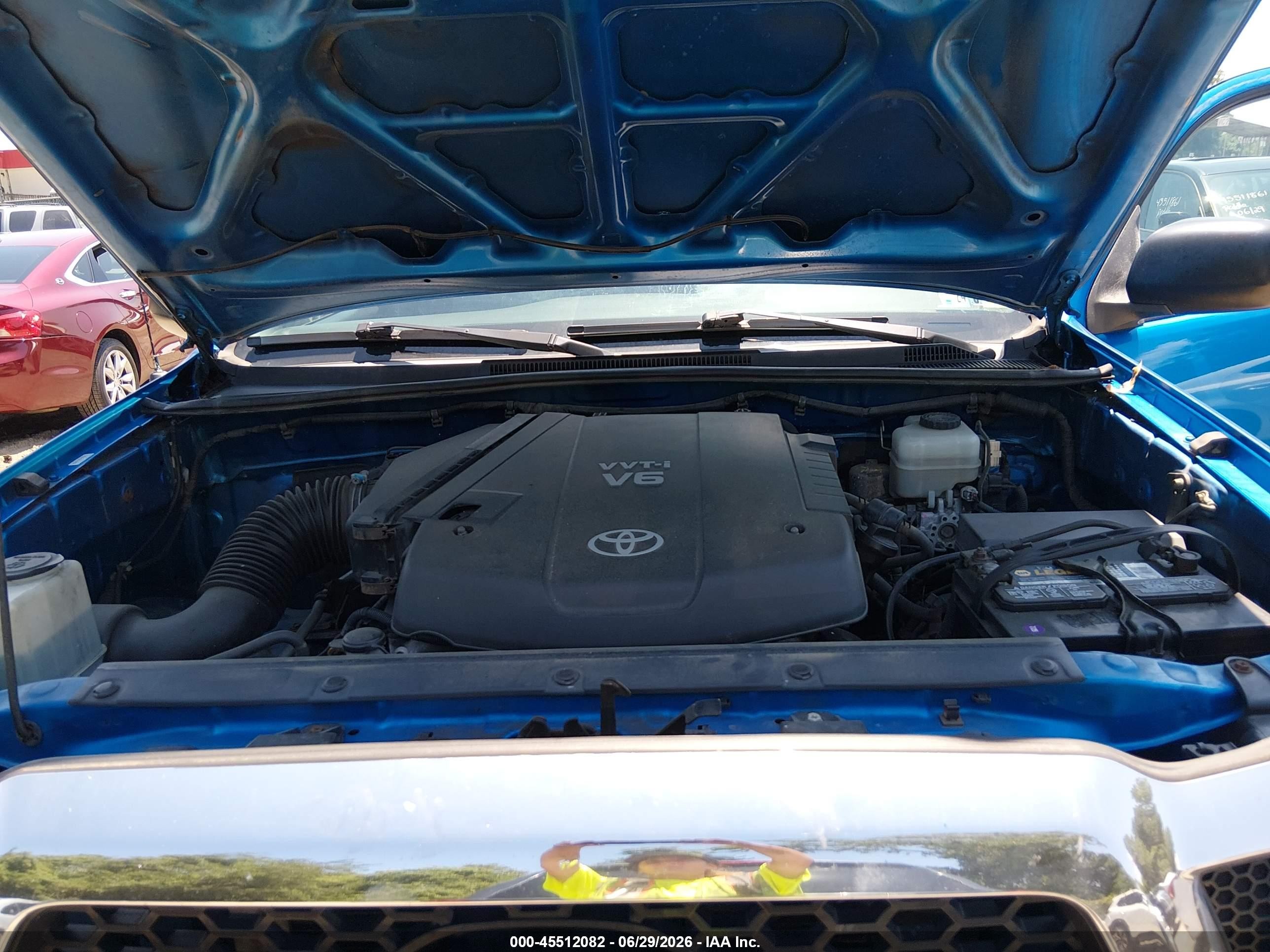 2011 Toyota Tacoma Base V6 Blue vin: 3TMLU4ENXBM074619