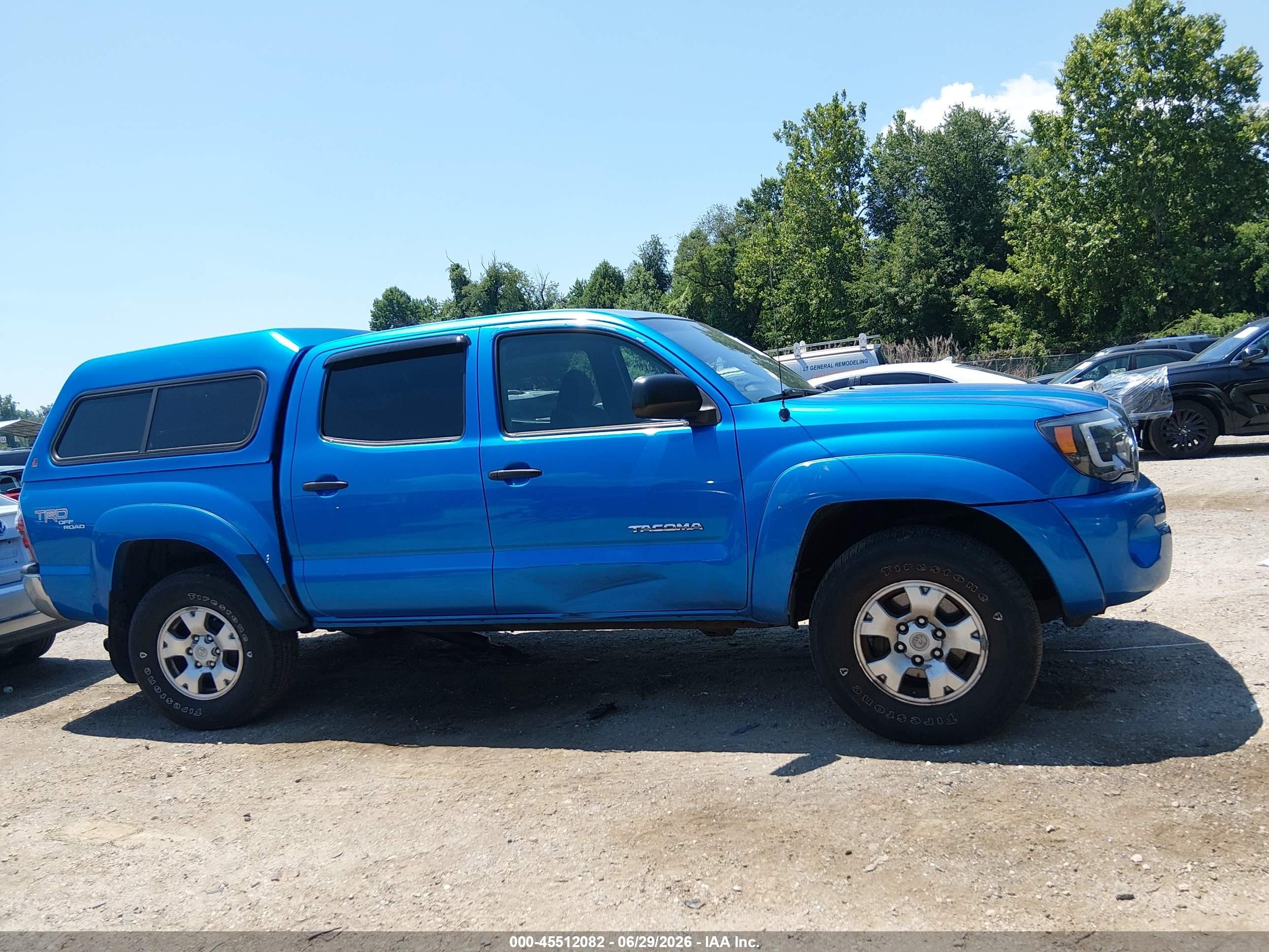 2011 Toyota Tacoma Base V6 Blue vin: 3TMLU4ENXBM074619