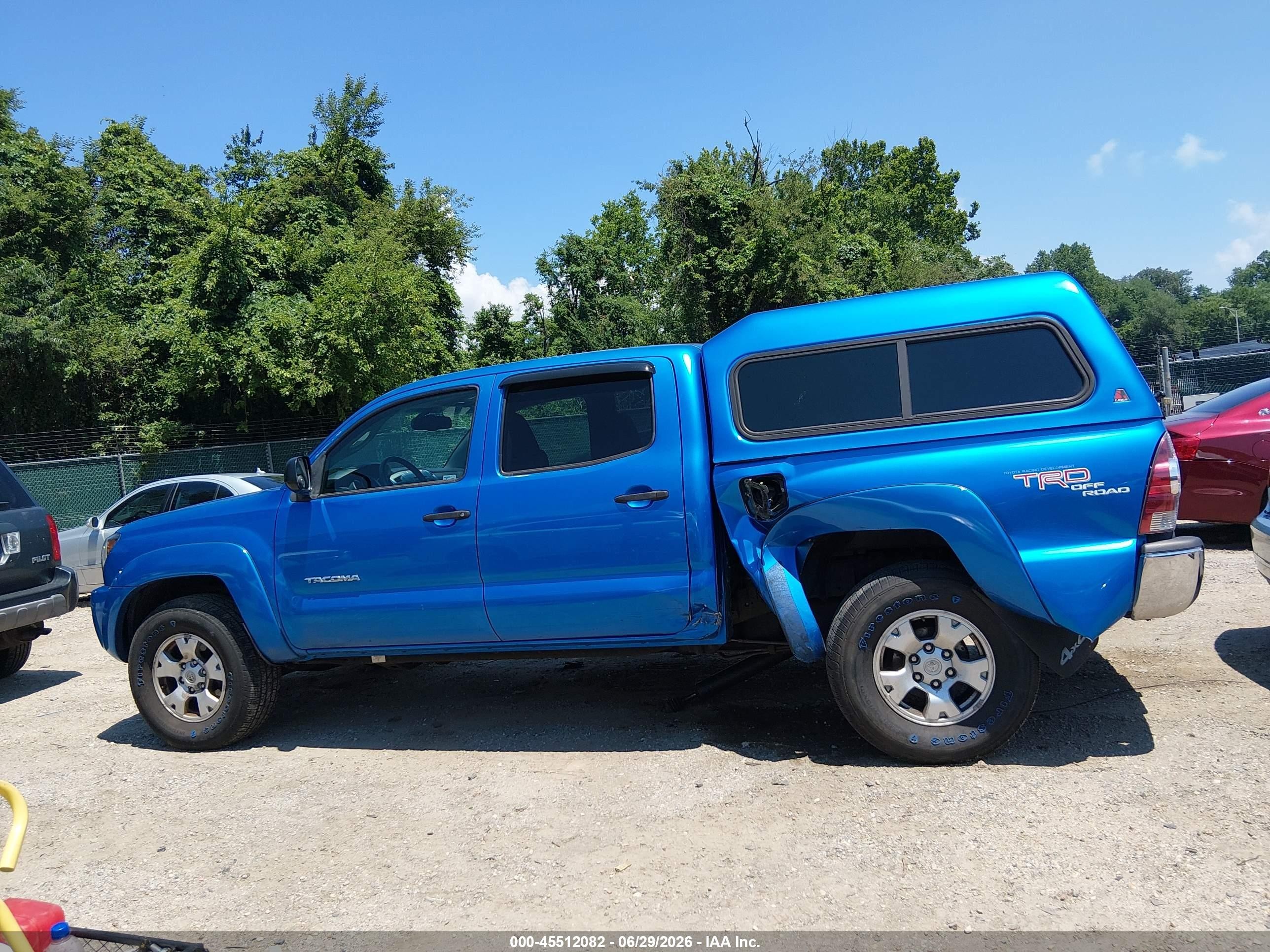 2011 Toyota Tacoma Base V6 Blue vin: 3TMLU4ENXBM074619