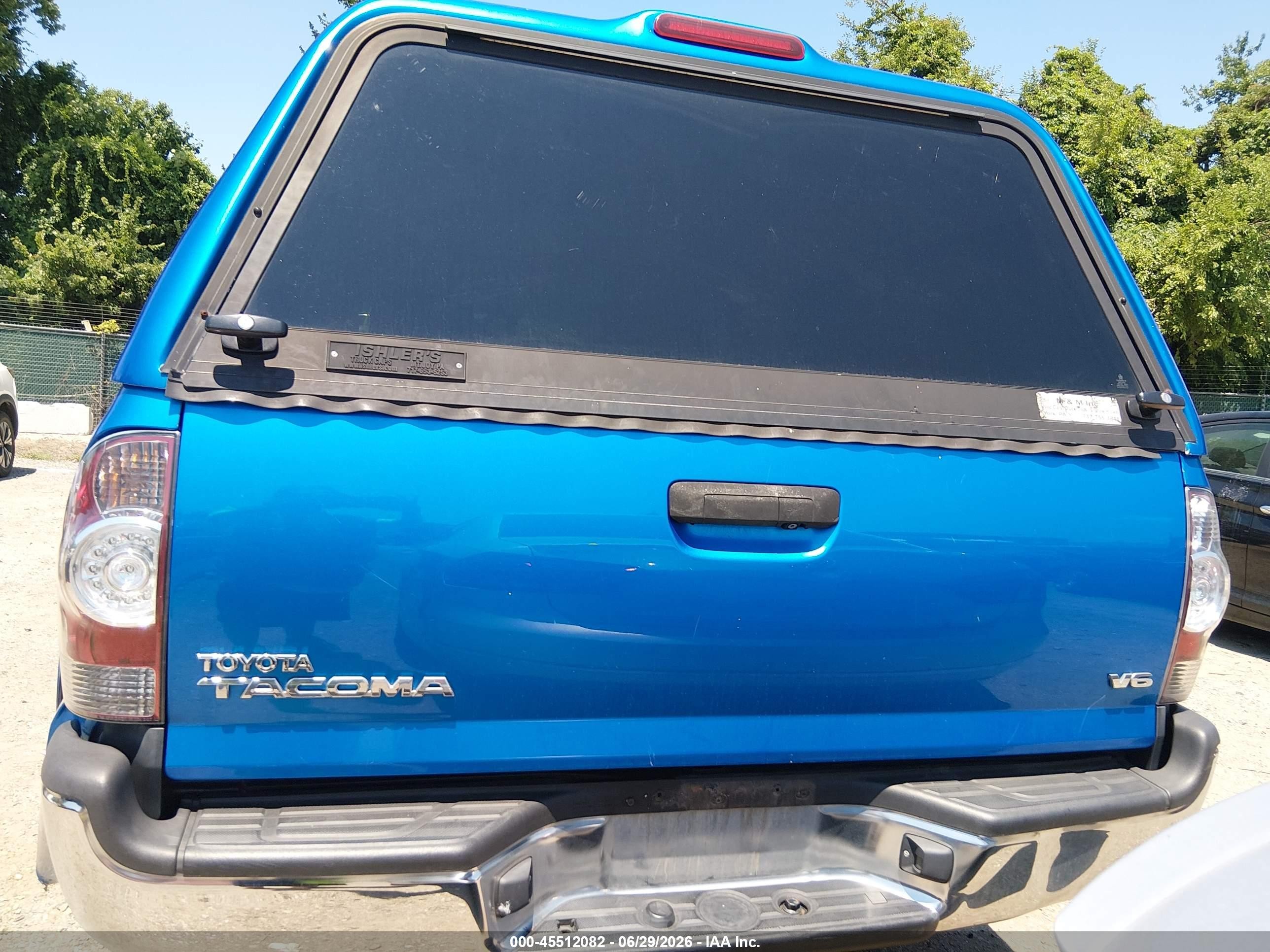 2011 Toyota Tacoma Base V6 Blue vin: 3TMLU4ENXBM074619
