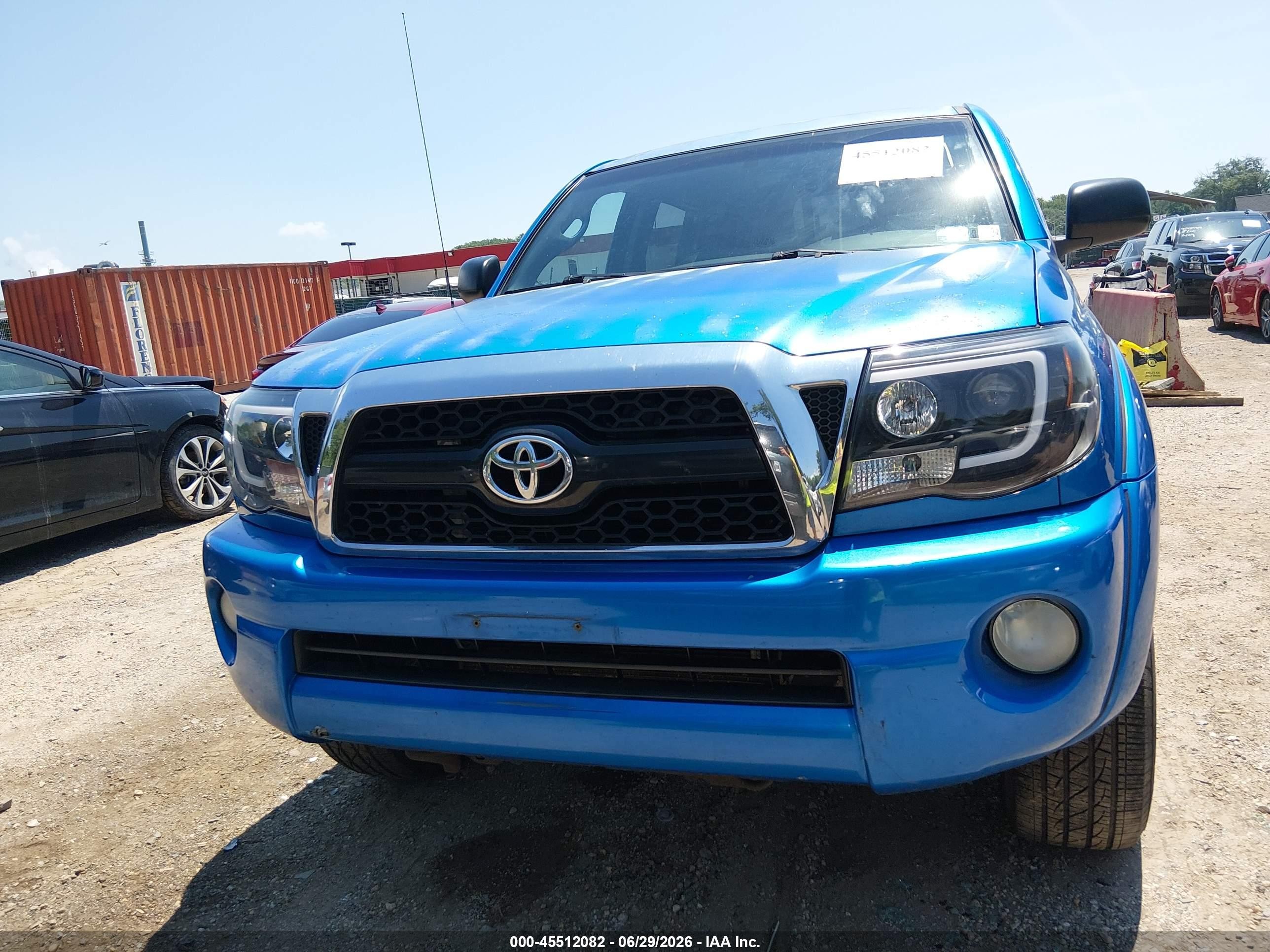 2011 Toyota Tacoma Base V6 Blue vin: 3TMLU4ENXBM074619