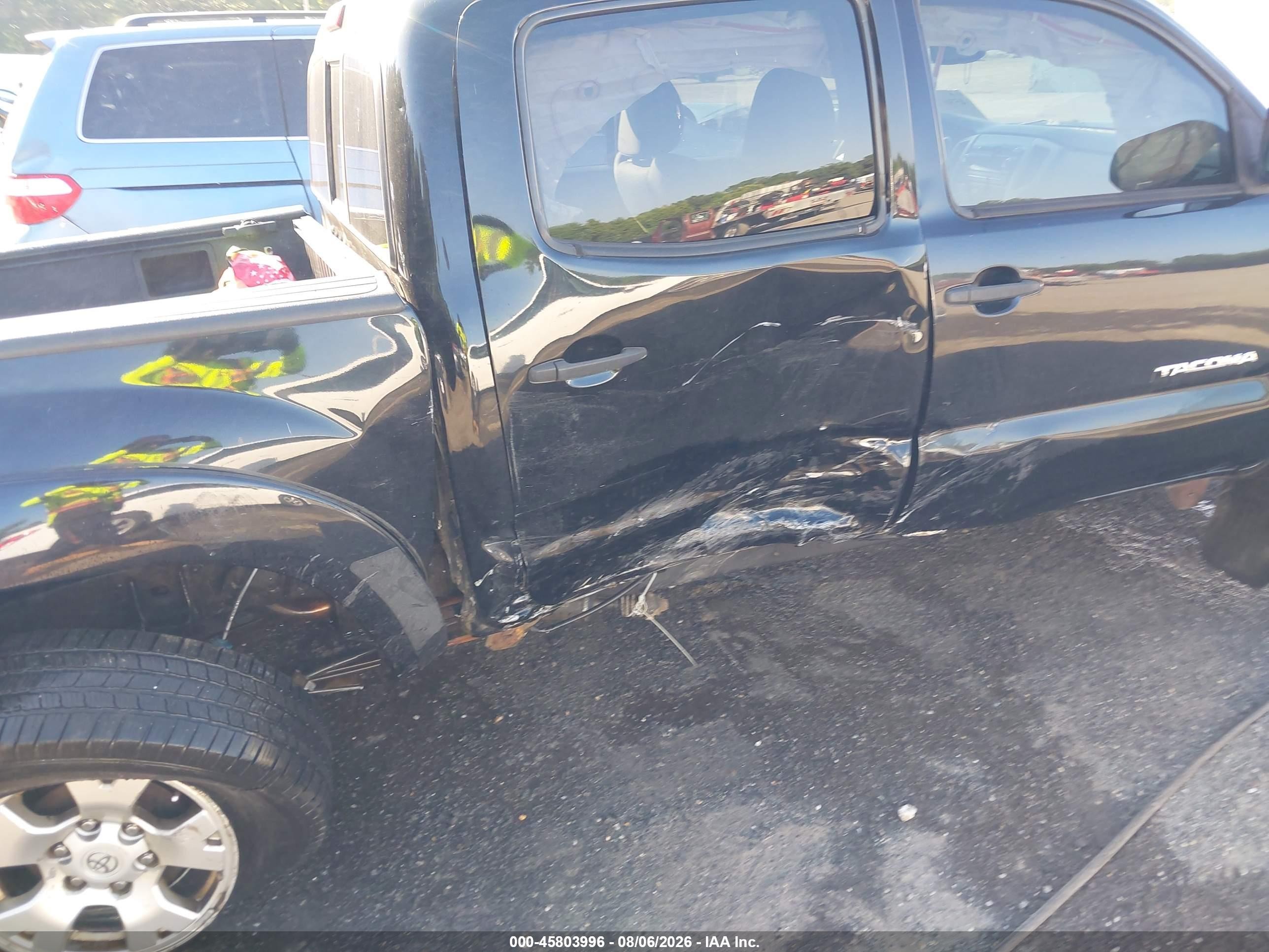 2012 Toyota Tacoma Base V6 Black vin: 3TMLU4ENXCM084021