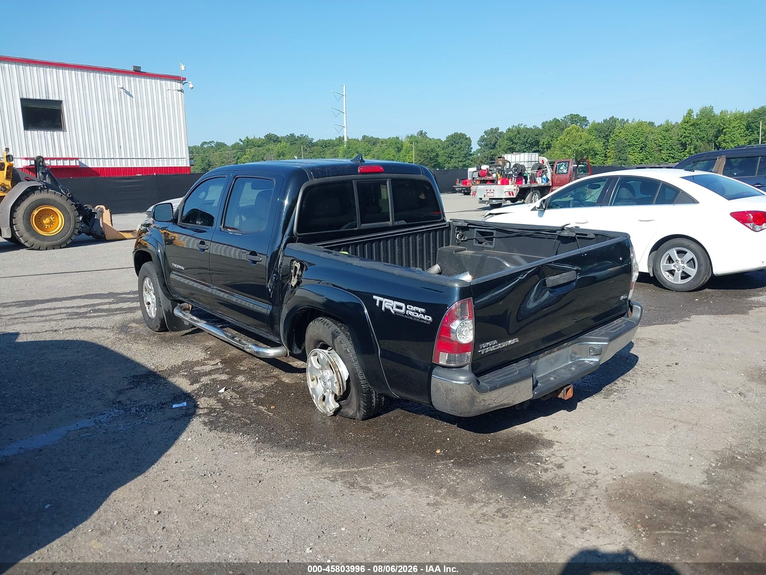 2012 Toyota Tacoma Base V6 Black vin: 3TMLU4ENXCM084021