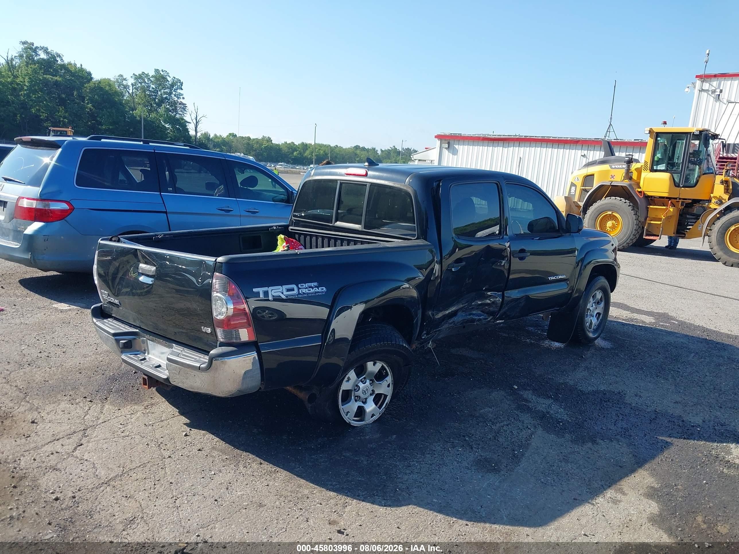 2012 Toyota Tacoma Base V6 Black vin: 3TMLU4ENXCM084021