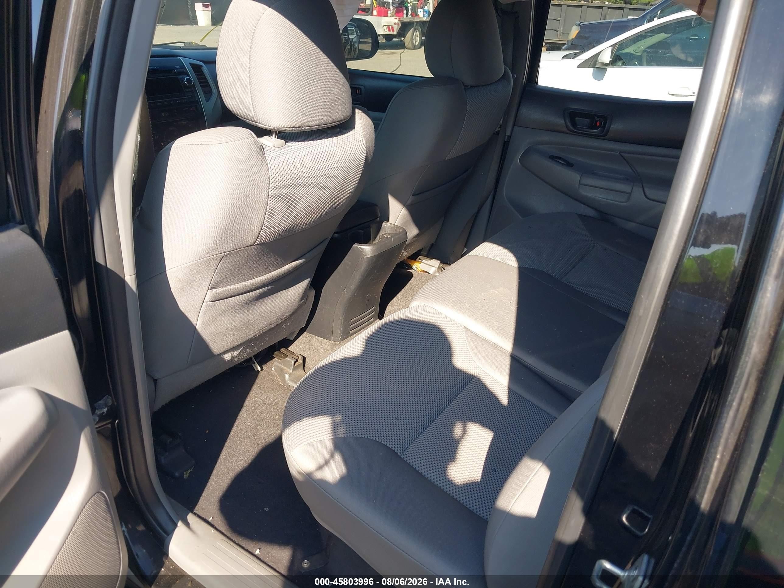 2012 Toyota Tacoma Base V6 Black vin: 3TMLU4ENXCM084021