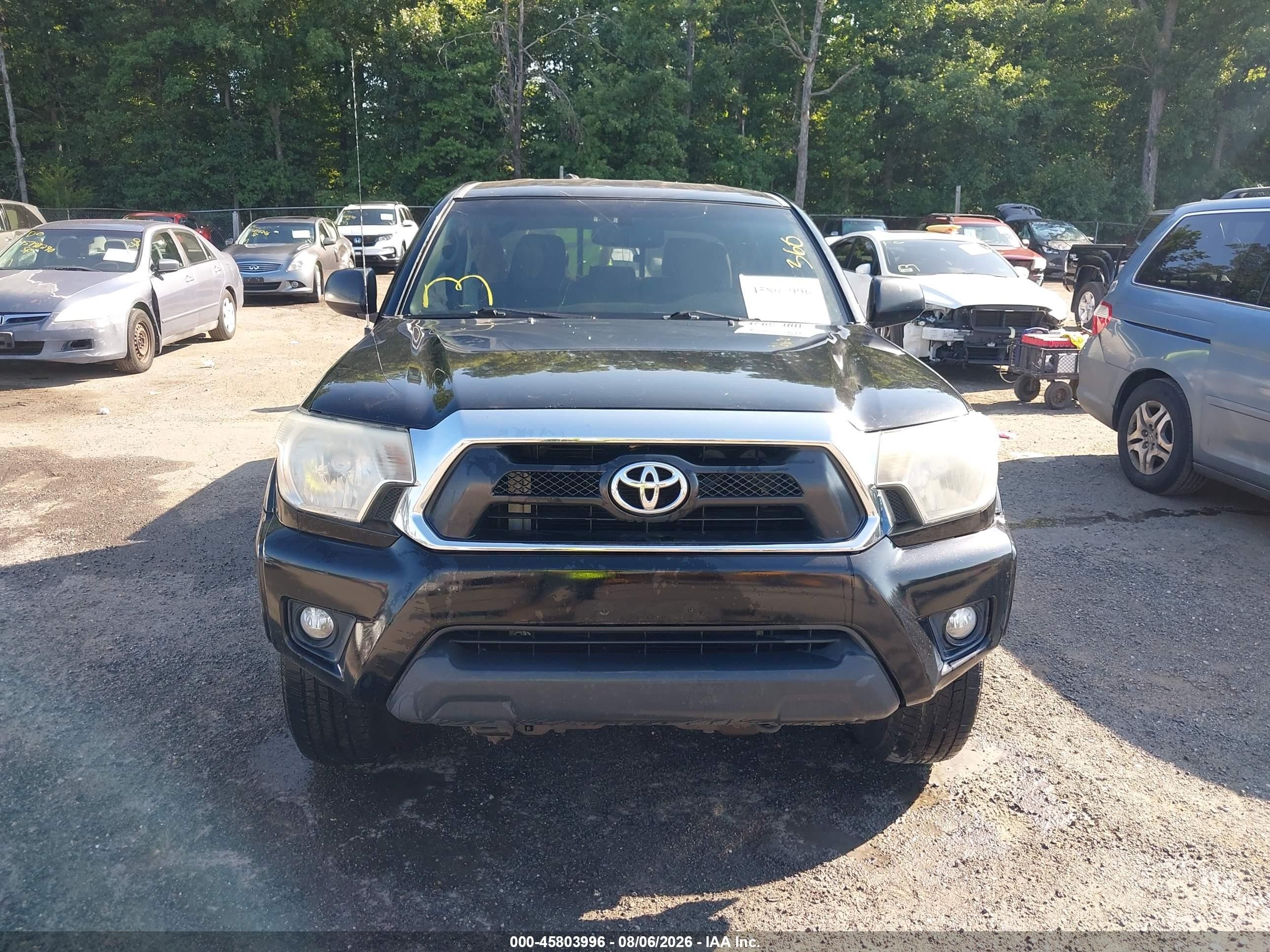 2012 Toyota Tacoma Base V6 Black vin: 3TMLU4ENXCM084021