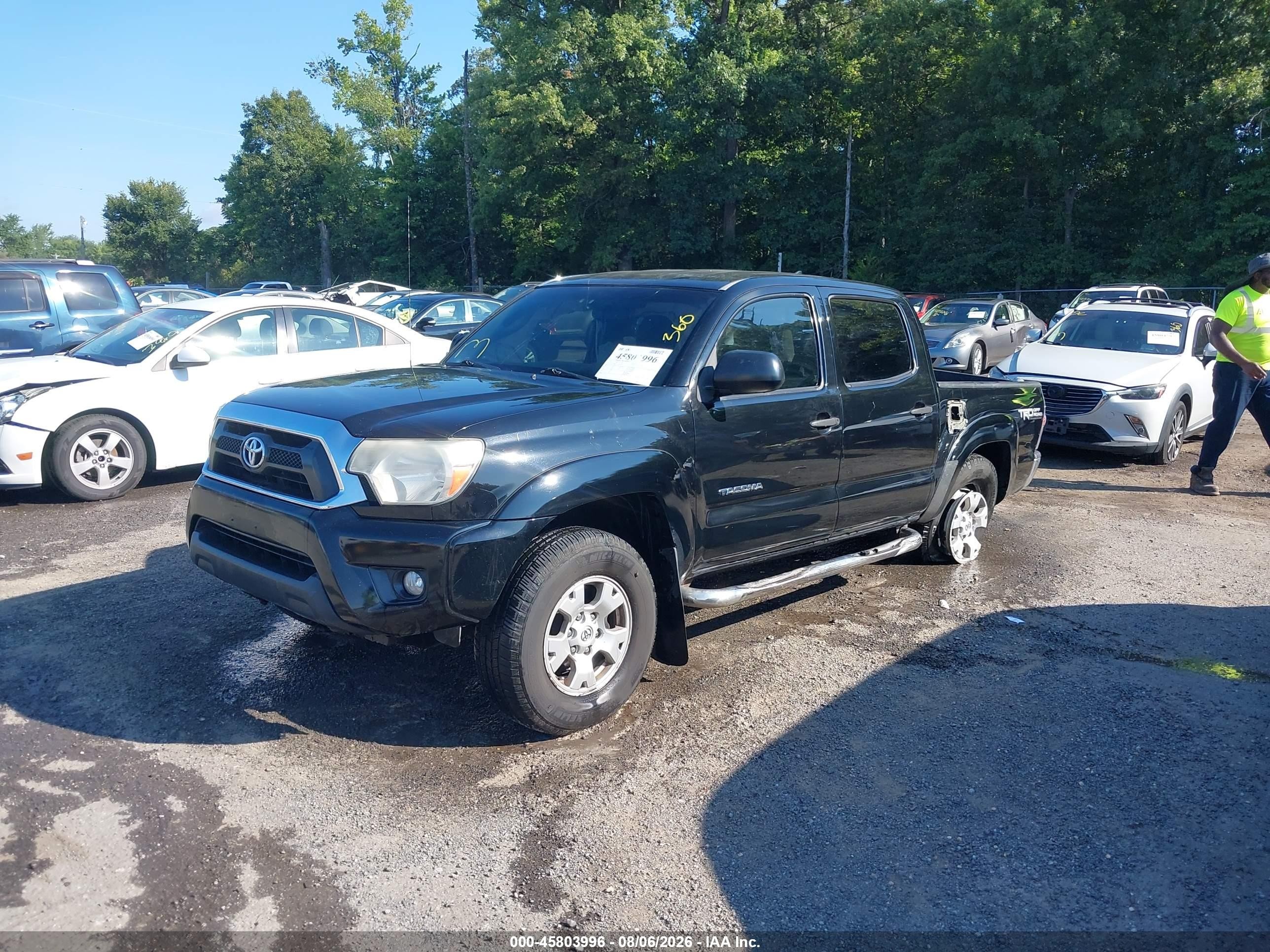 2012 Toyota Tacoma Base V6 Black vin: 3TMLU4ENXCM084021