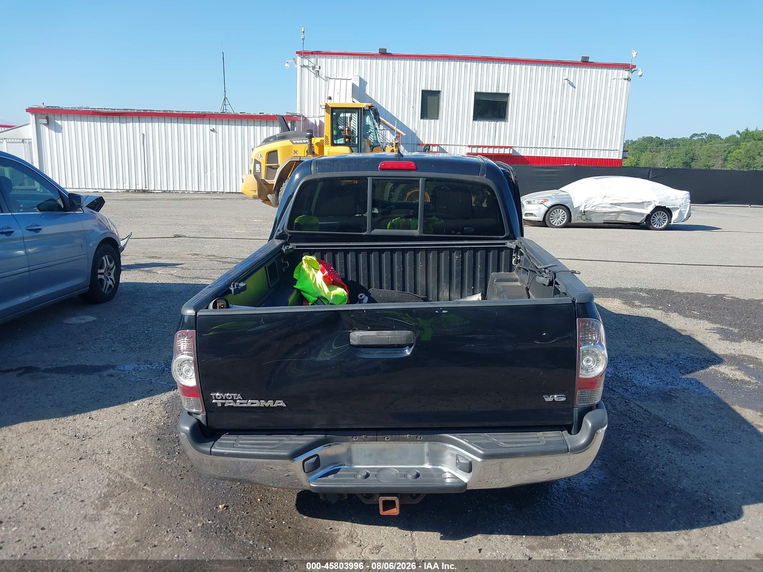 2012 Toyota Tacoma Base V6 Black vin: 3TMLU4ENXCM084021