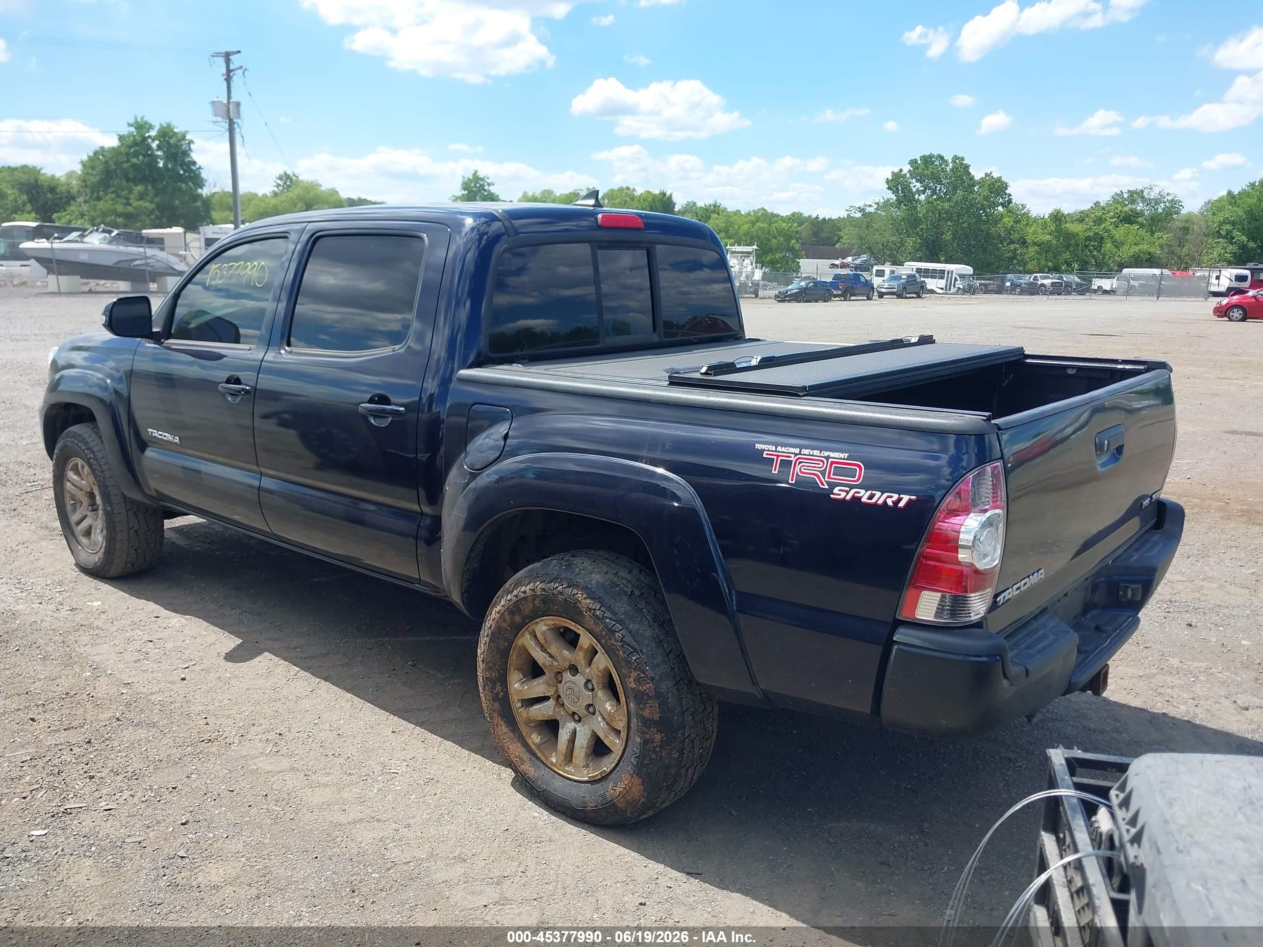 2012 Toyota Tacoma Base V6 Dark Blue vin: 3TMLU4ENXCM095102