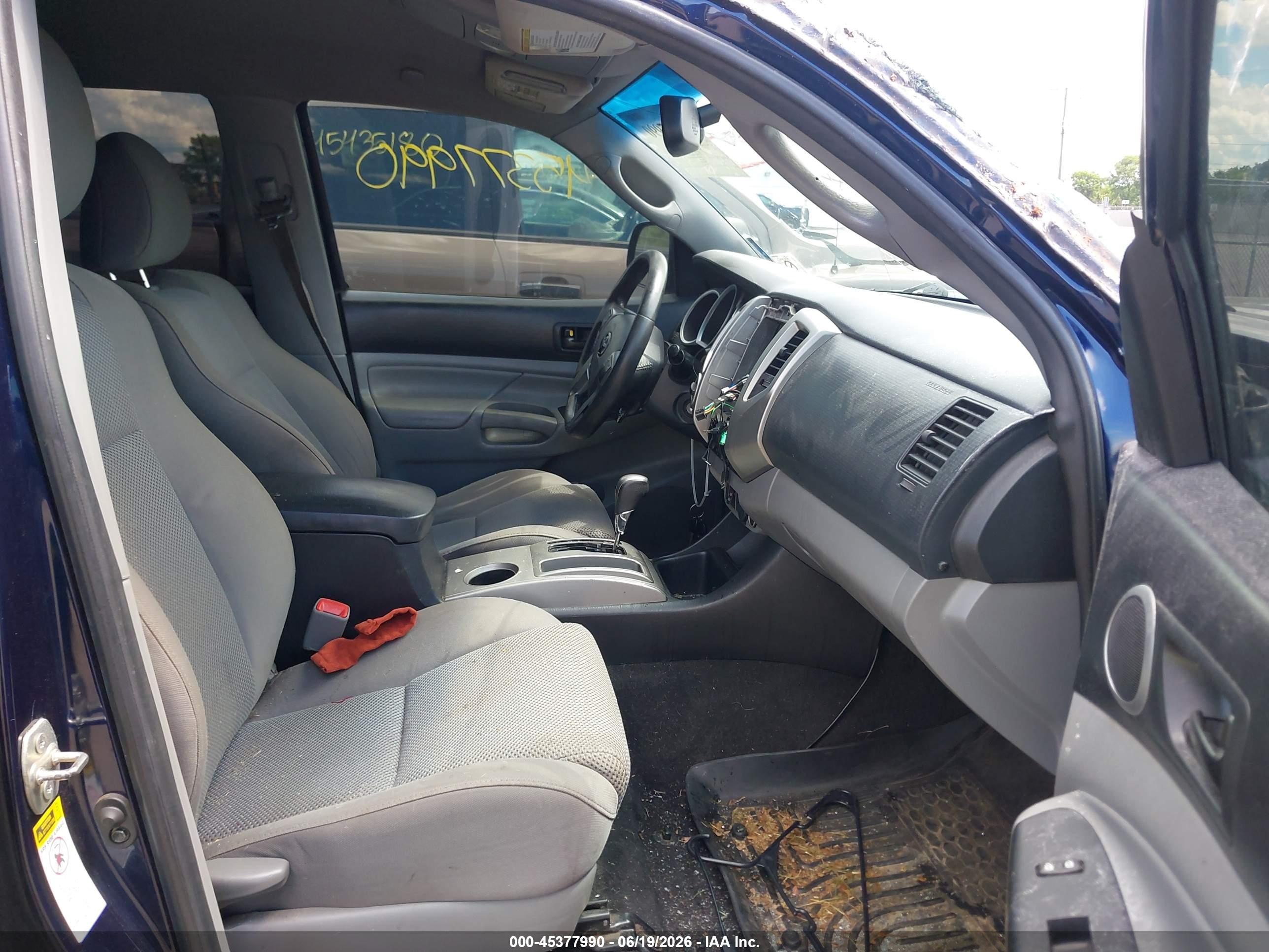2012 Toyota Tacoma Base V6 Dark Blue vin: 3TMLU4ENXCM095102