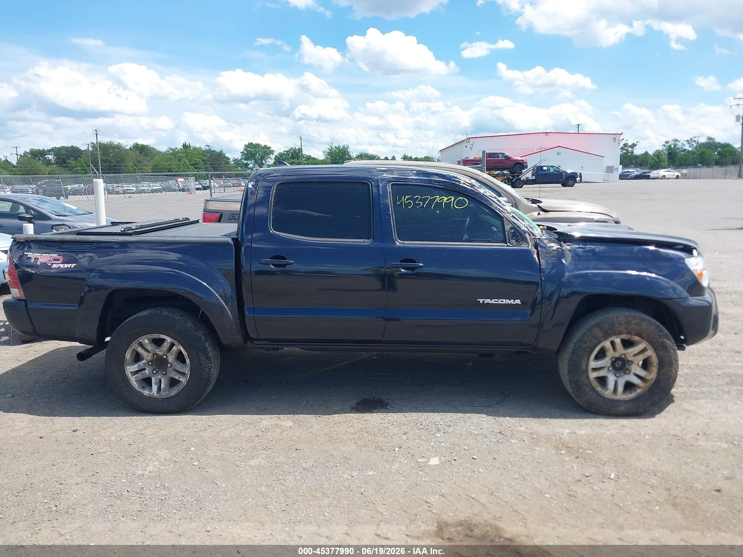 2012 Toyota Tacoma Base V6 Dark Blue vin: 3TMLU4ENXCM095102