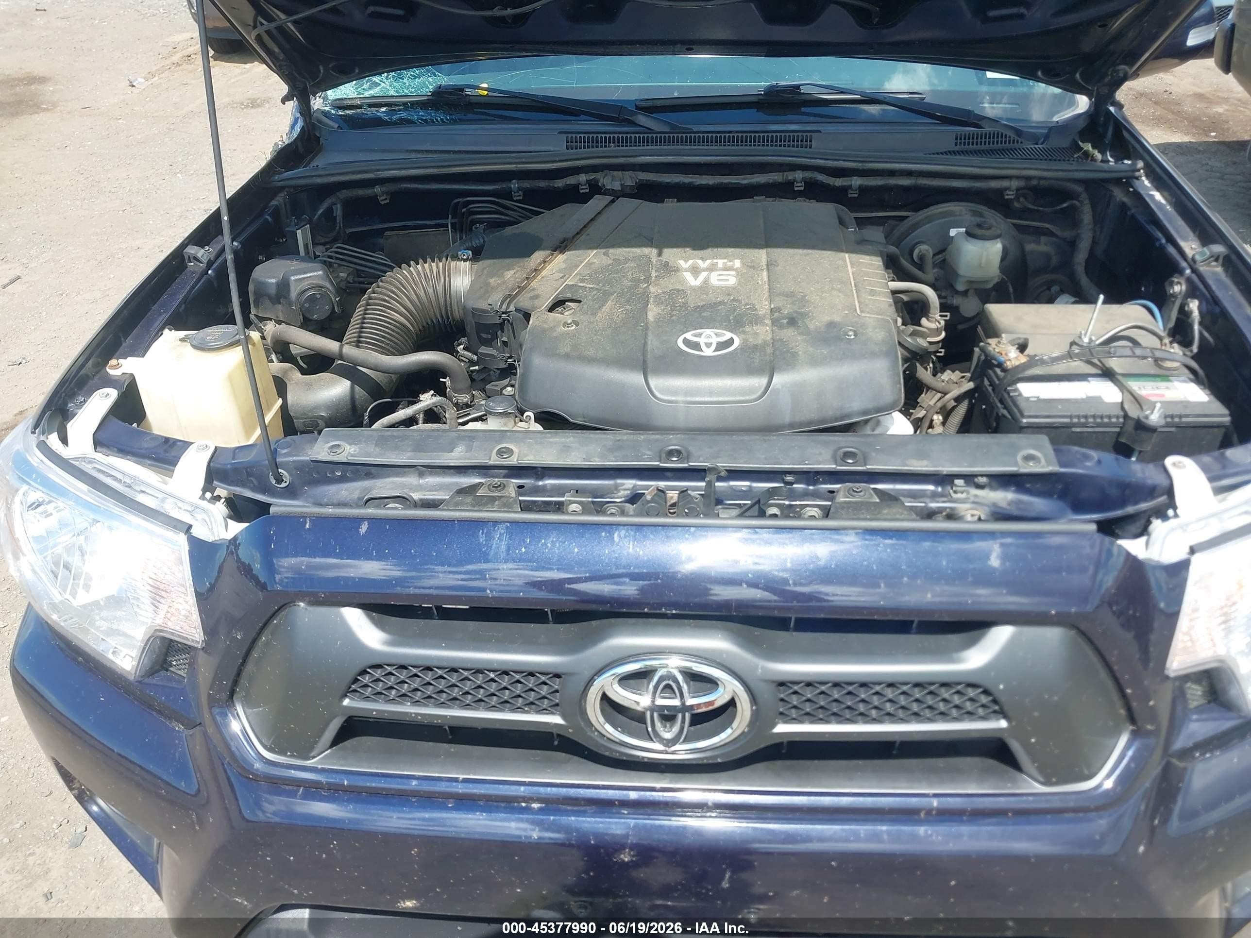 2012 Toyota Tacoma Base V6 Dark Blue vin: 3TMLU4ENXCM095102