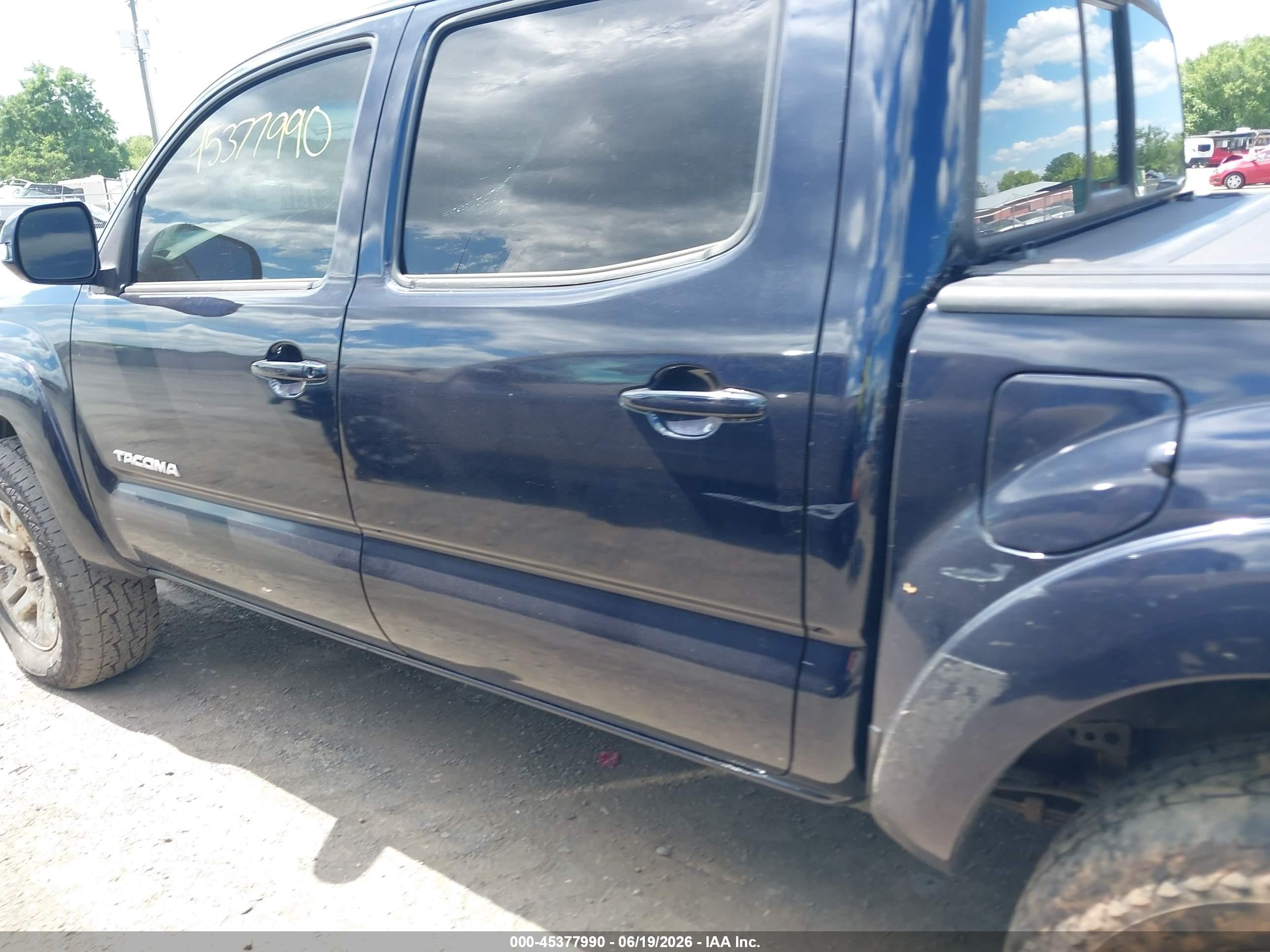 2012 Toyota Tacoma Base V6 Dark Blue vin: 3TMLU4ENXCM095102