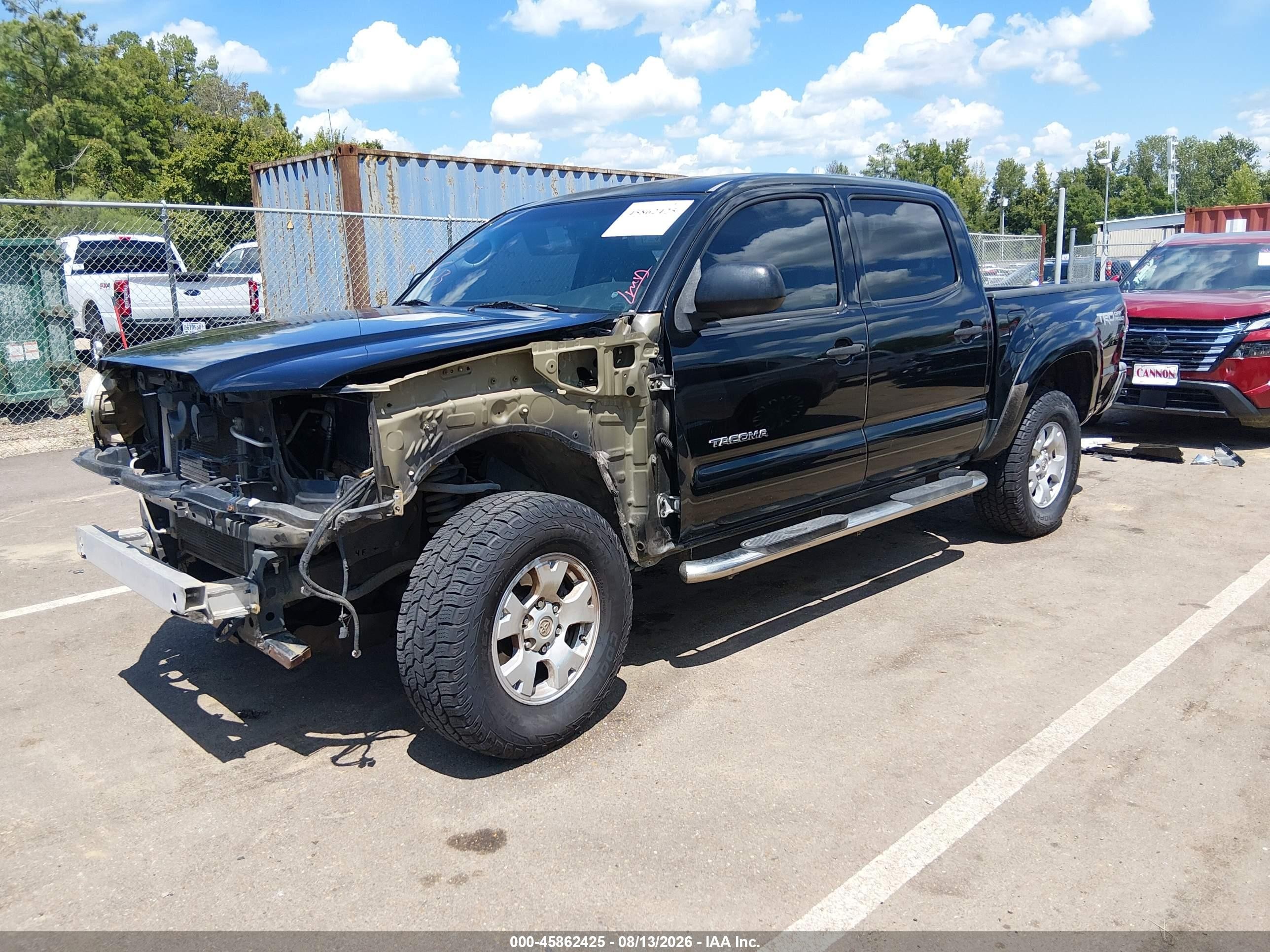 2012 Toyota Tacoma Base V6 Black vin: 3TMLU4ENXCM103361