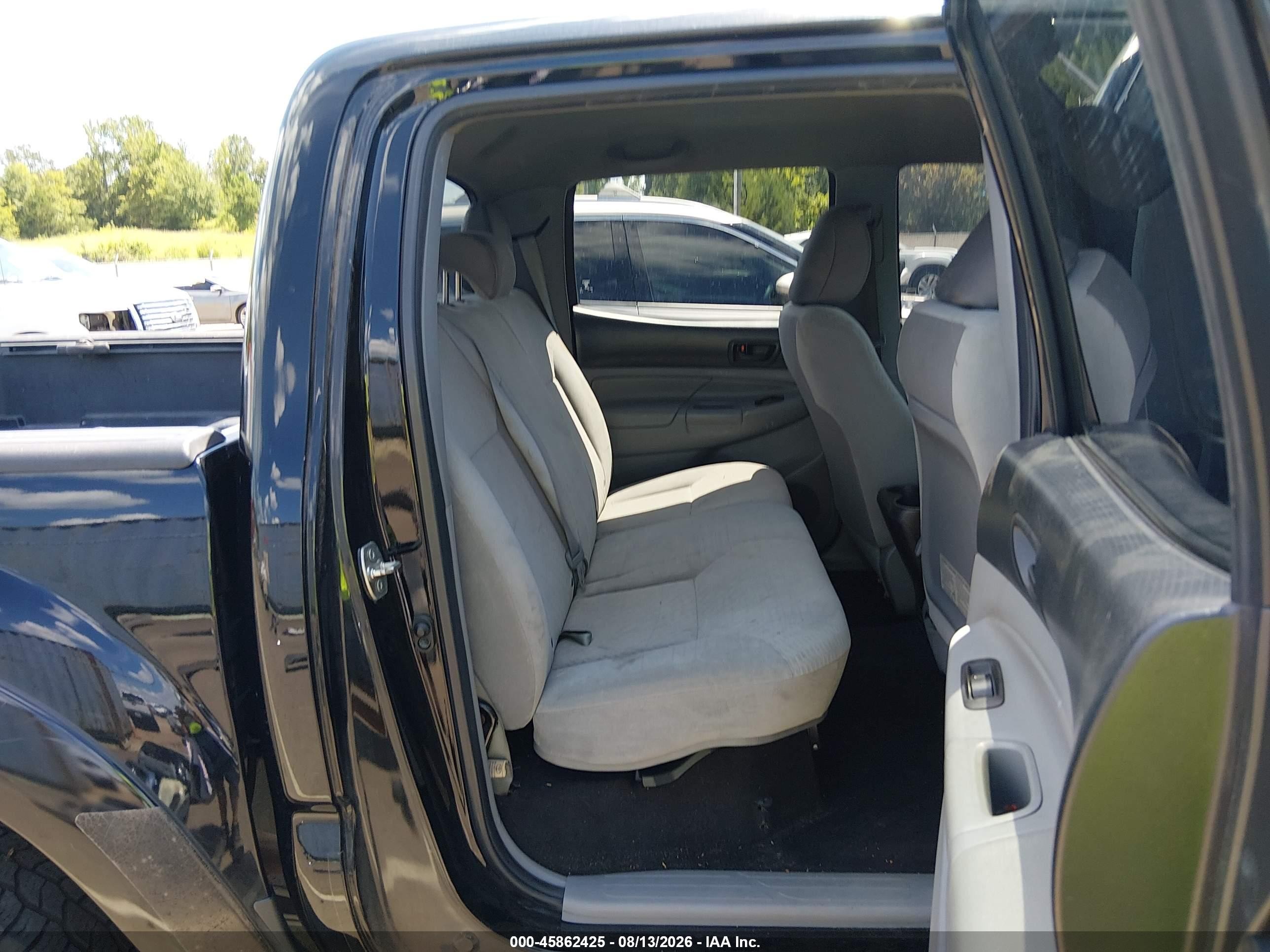 2012 Toyota Tacoma Base V6 Black vin: 3TMLU4ENXCM103361