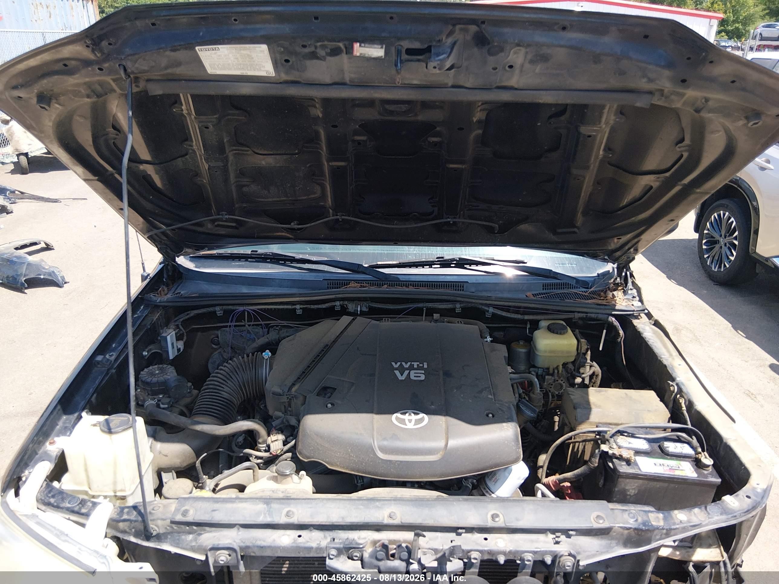 2012 Toyota Tacoma Base V6 Black vin: 3TMLU4ENXCM103361