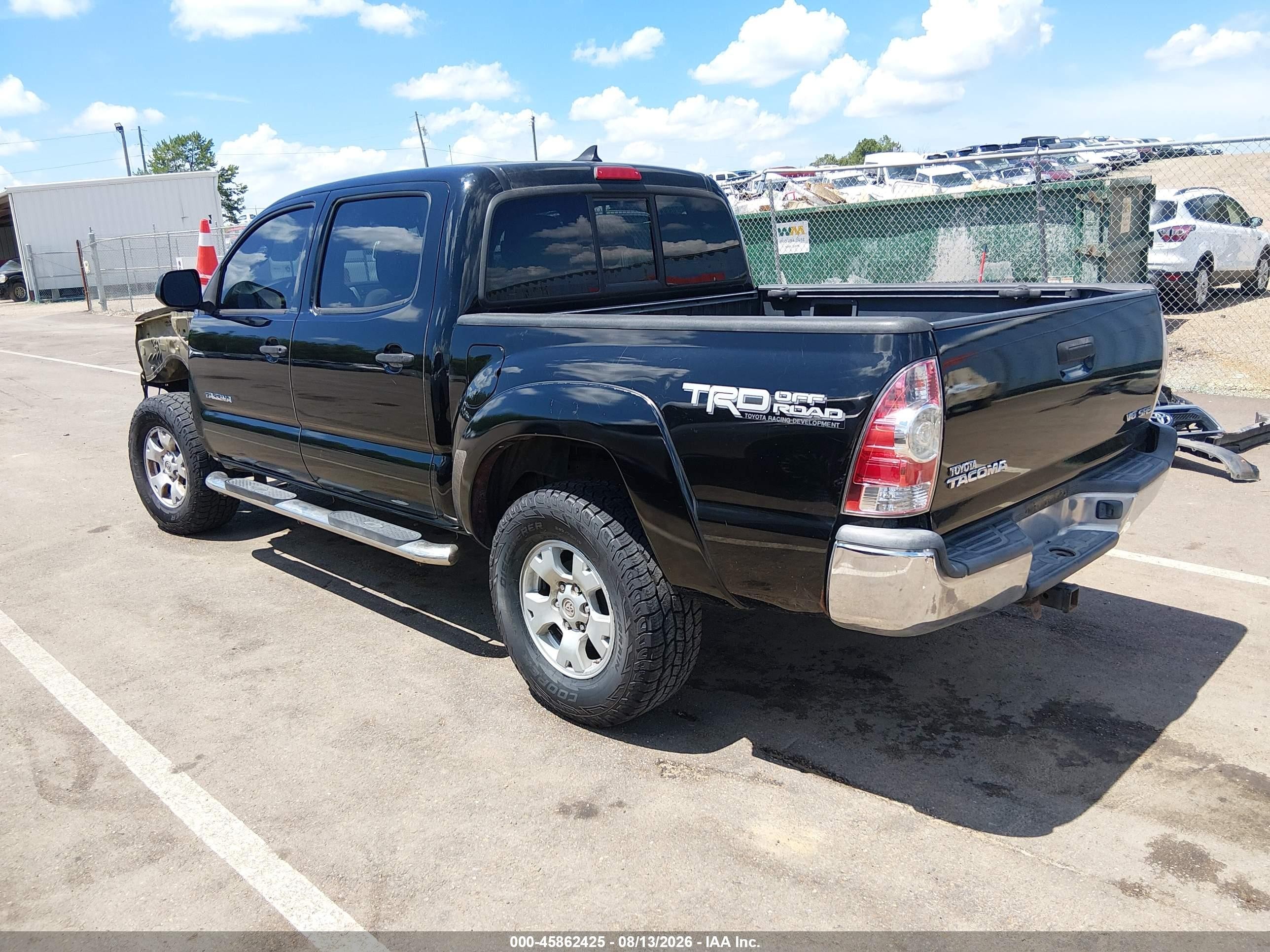 2012 Toyota Tacoma Base V6 Black vin: 3TMLU4ENXCM103361