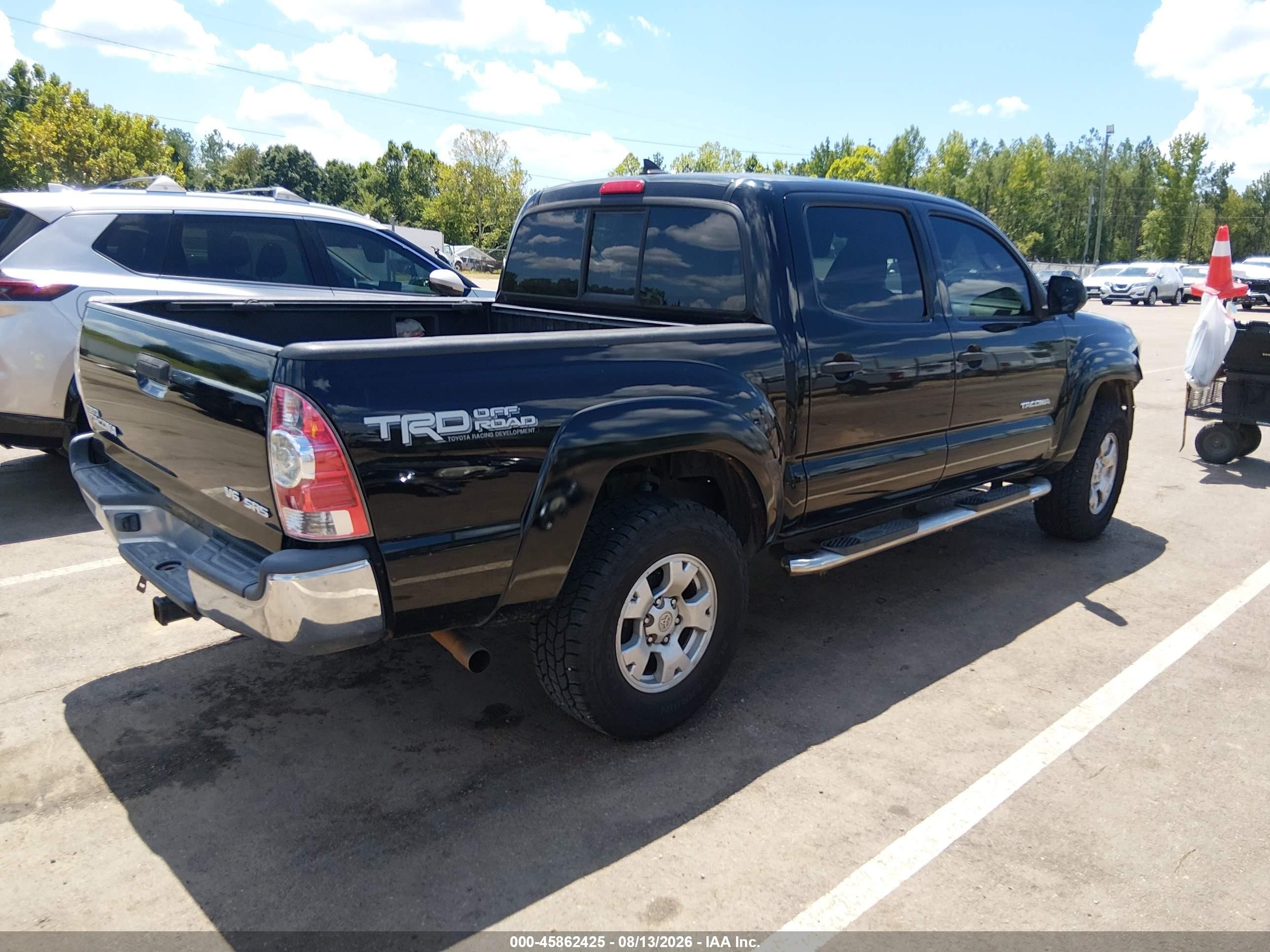 2012 Toyota Tacoma Base V6 Black vin: 3TMLU4ENXCM103361