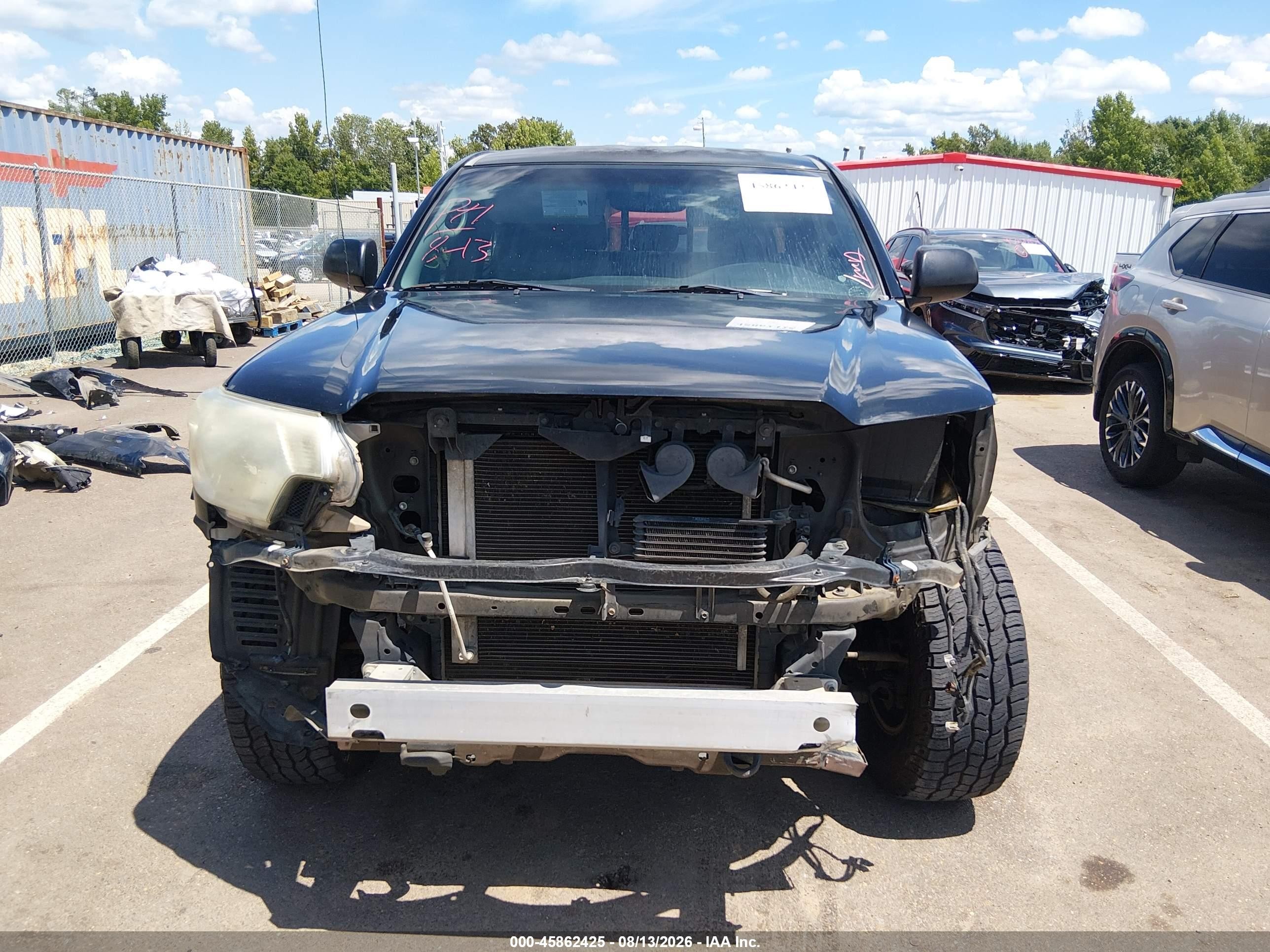 2012 Toyota Tacoma Base V6 Black vin: 3TMLU4ENXCM103361
