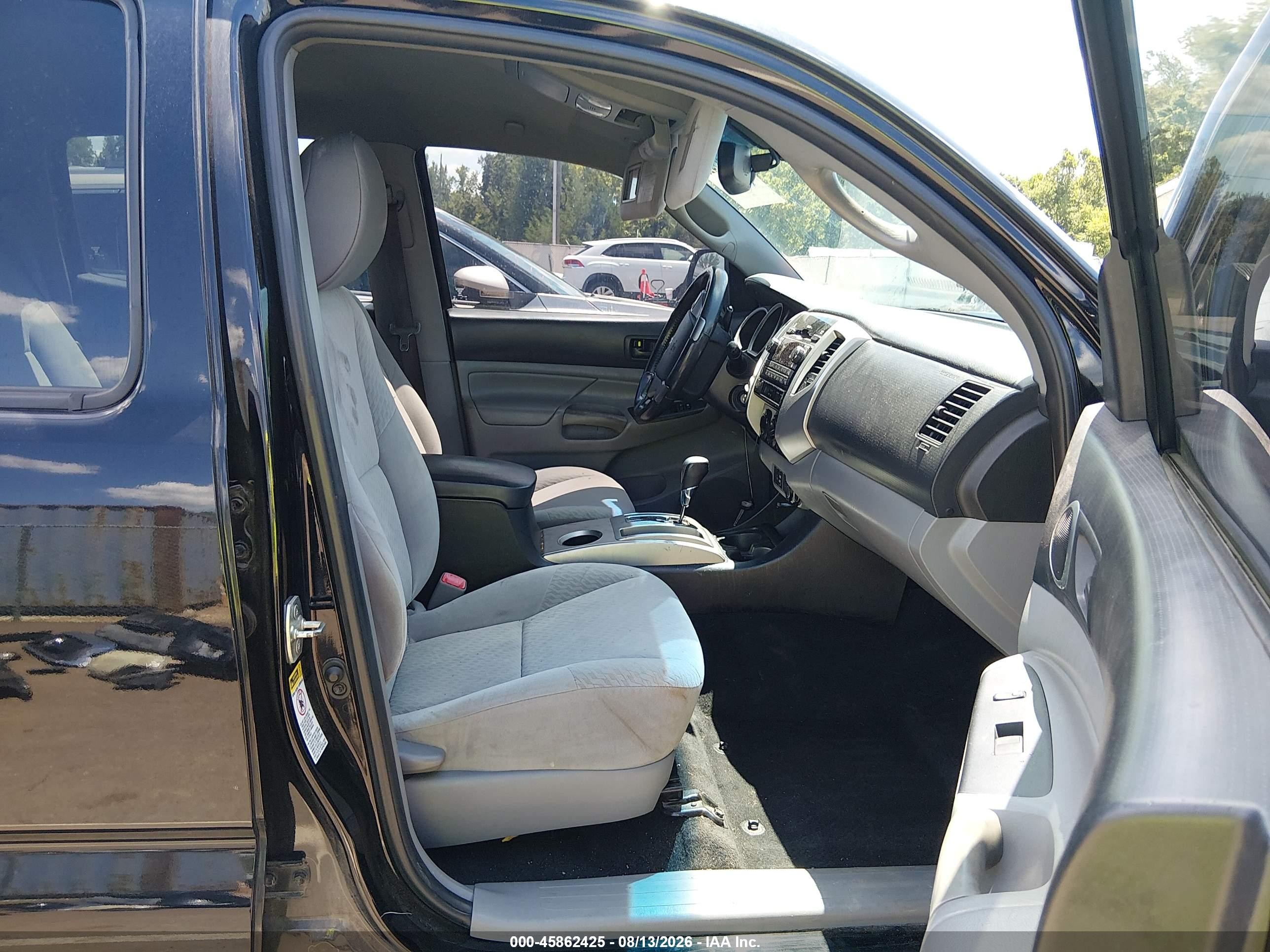 2012 Toyota Tacoma Base V6 Black vin: 3TMLU4ENXCM103361