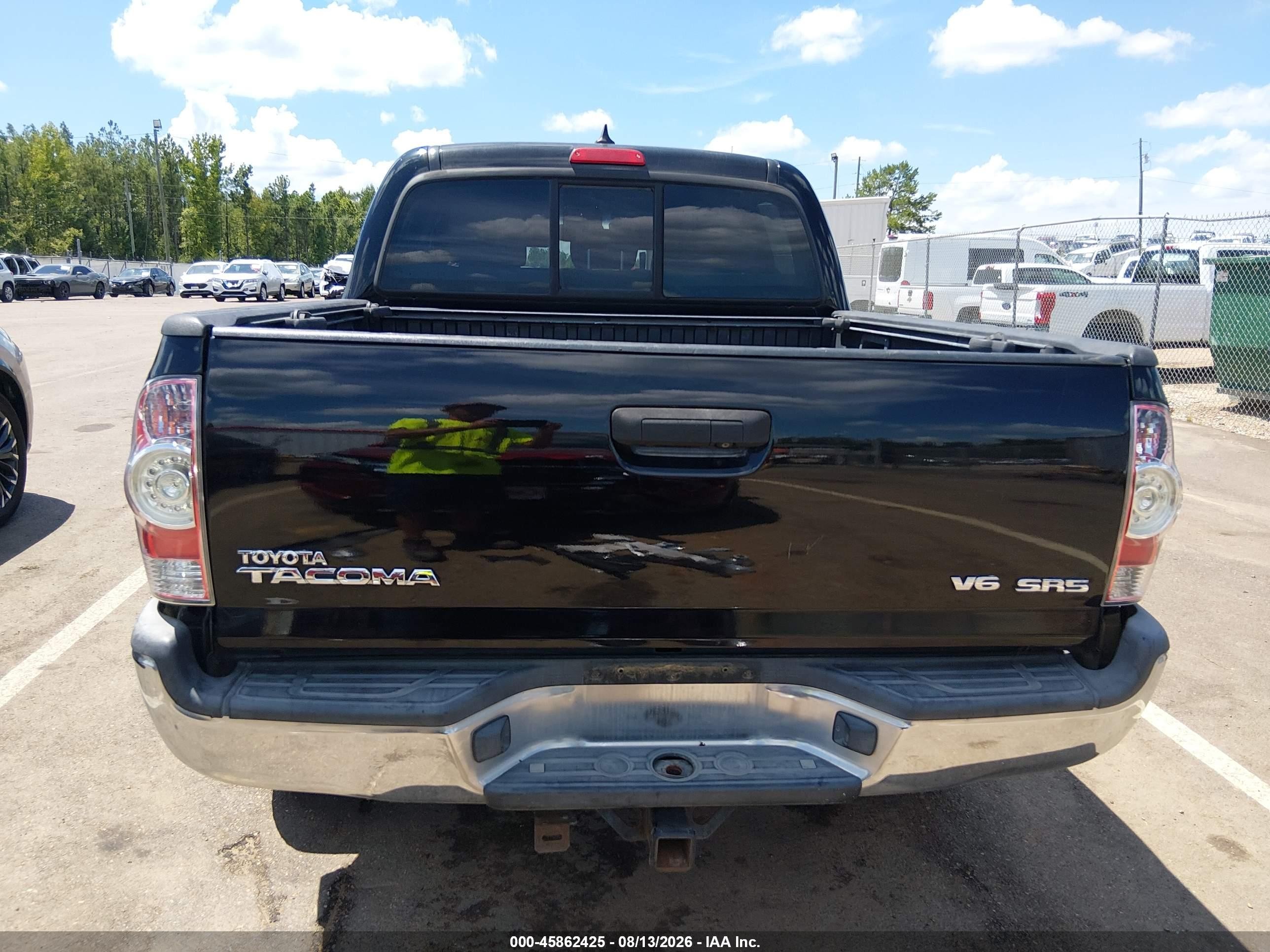 2012 Toyota Tacoma Base V6 Black vin: 3TMLU4ENXCM103361