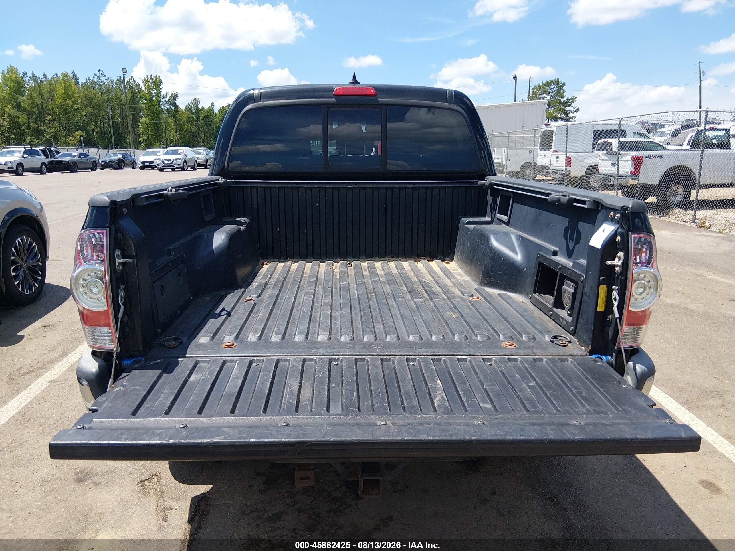 2012 Toyota Tacoma Base V6 Black vin: 3TMLU4ENXCM103361
