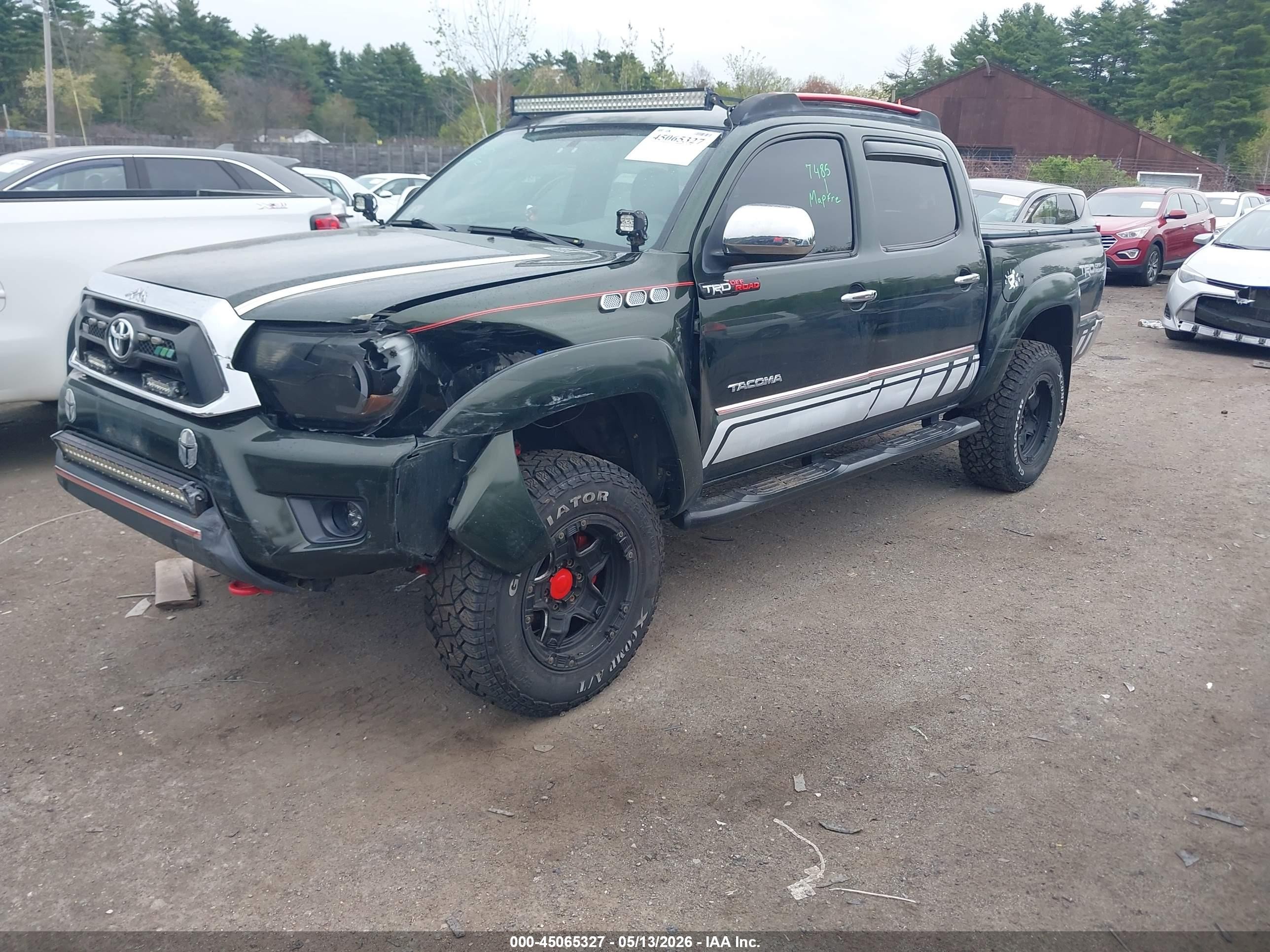 2013 Toyota Tacoma Base V6 Black vin: 3TMLU4ENXDM123546