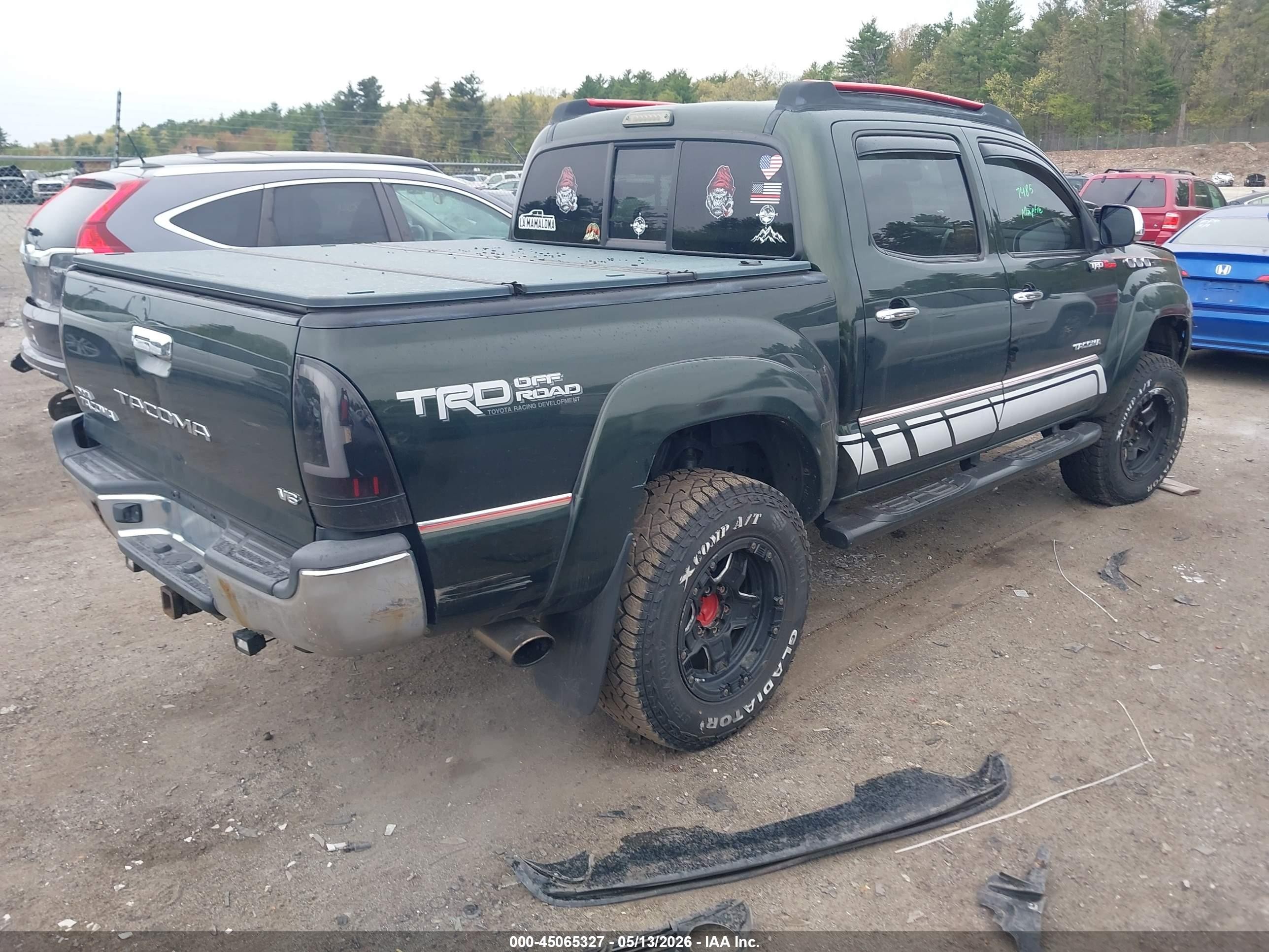 2013 Toyota Tacoma Base V6 Black vin: 3TMLU4ENXDM123546