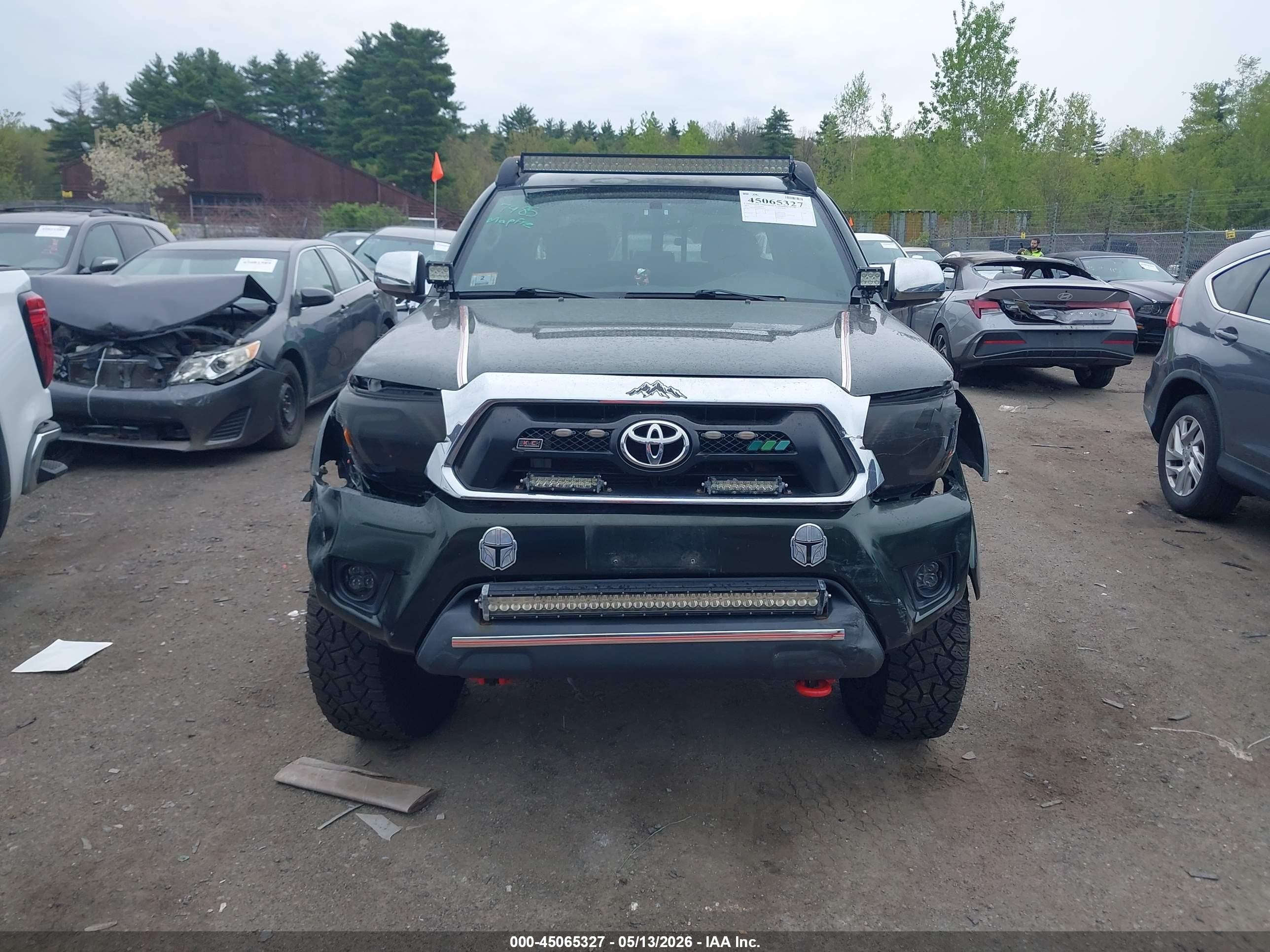 2013 Toyota Tacoma Base V6 Black vin: 3TMLU4ENXDM123546