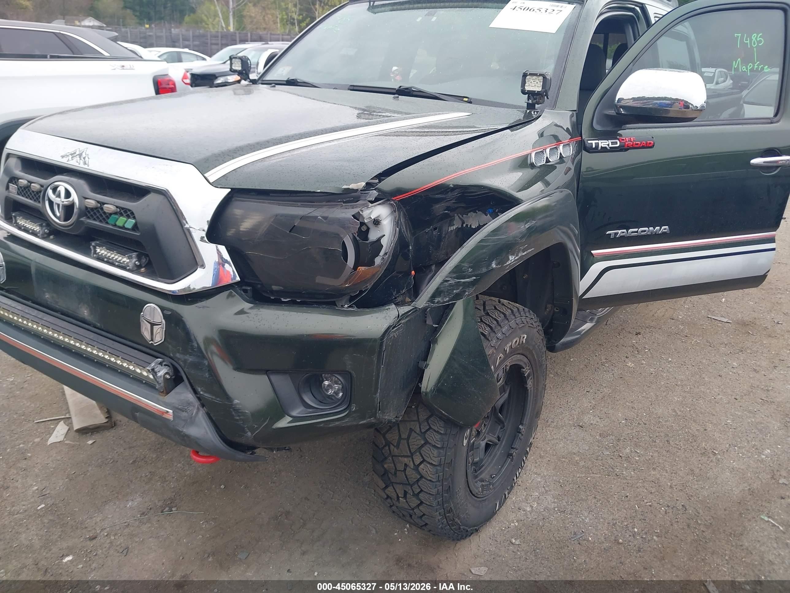 2013 Toyota Tacoma Base V6 Black vin: 3TMLU4ENXDM123546
