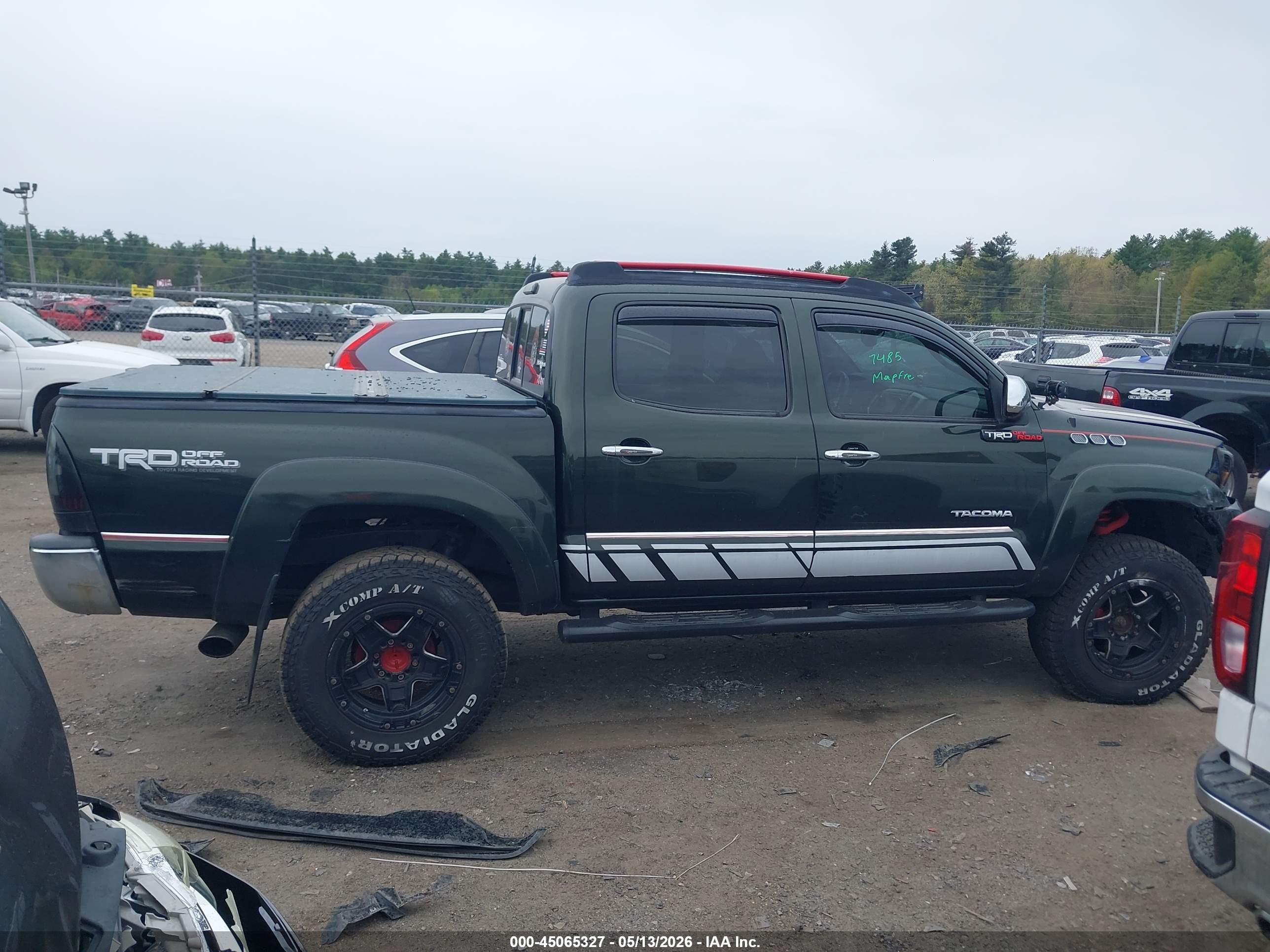 2013 Toyota Tacoma Base V6 Black vin: 3TMLU4ENXDM123546