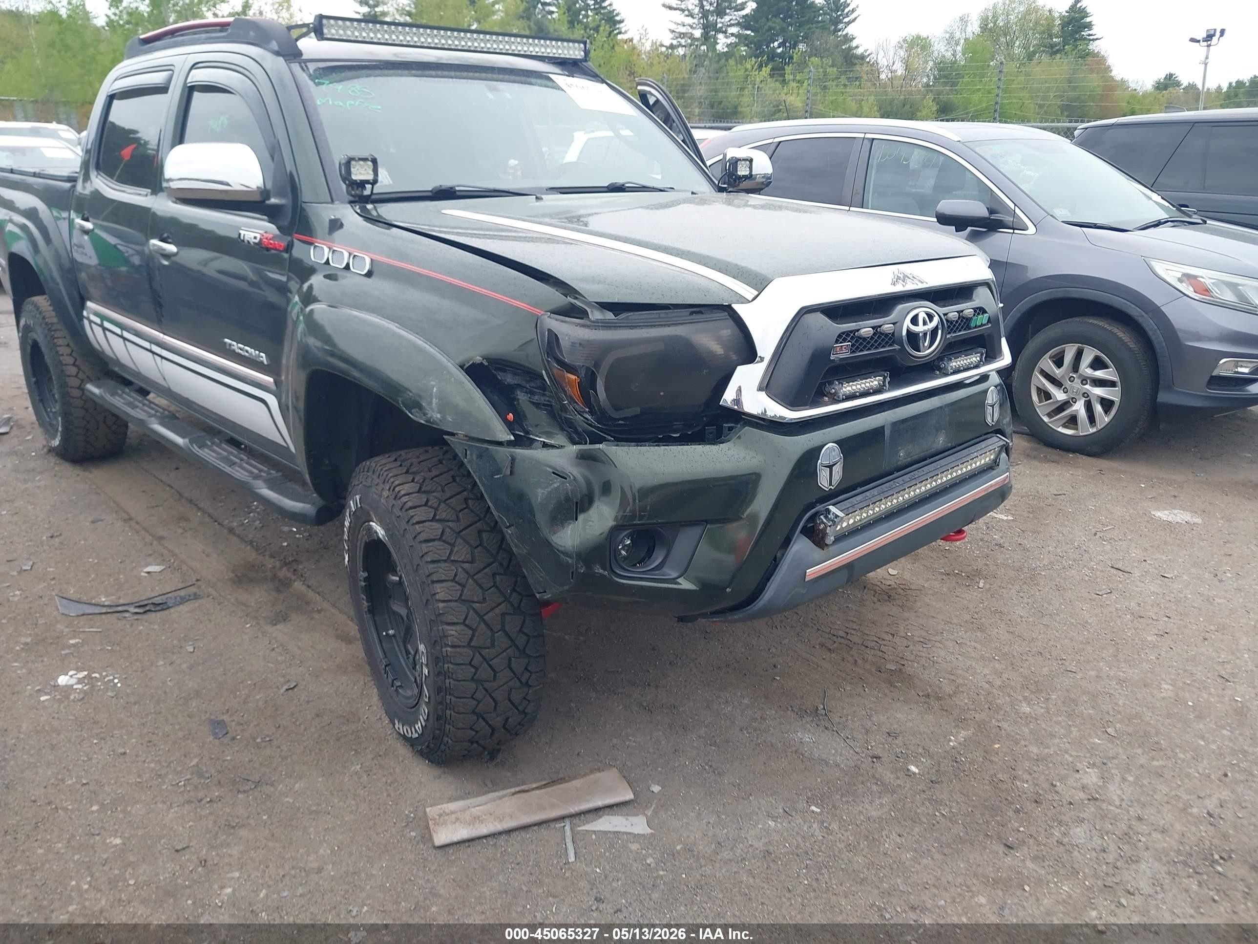 2013 Toyota Tacoma Base V6 Black vin: 3TMLU4ENXDM123546