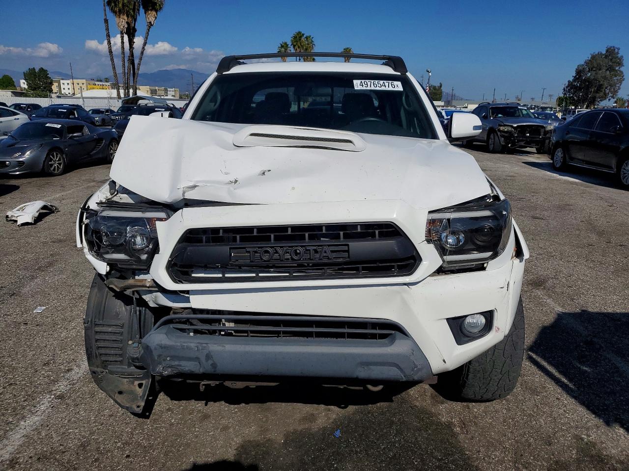 2014 Toyota Tacoma Double Cab Белый vin: 3TMLU4ENXEM141997