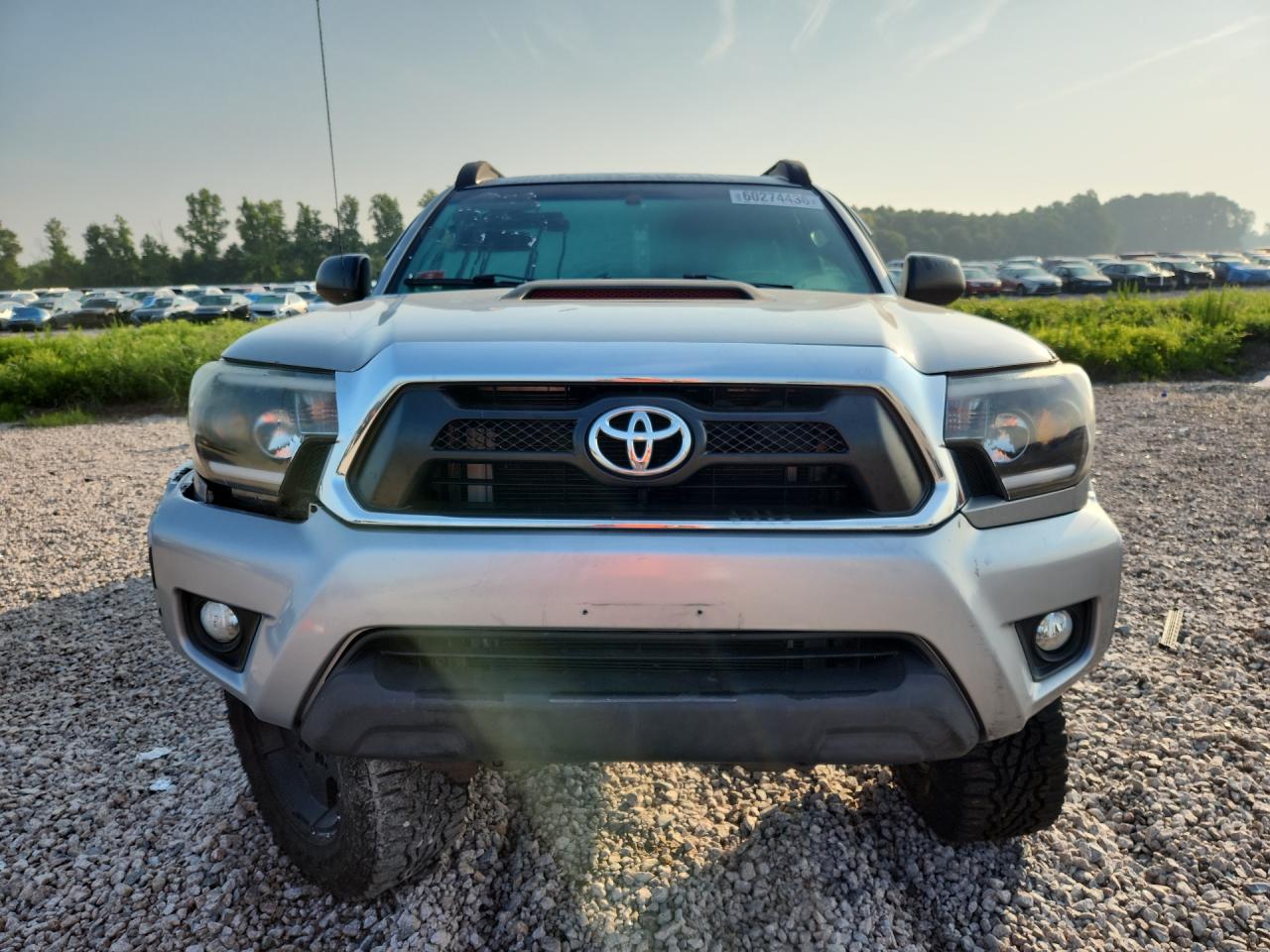2014 Toyota Tacoma Double Cab Silver vin: 3TMLU4ENXEM162803