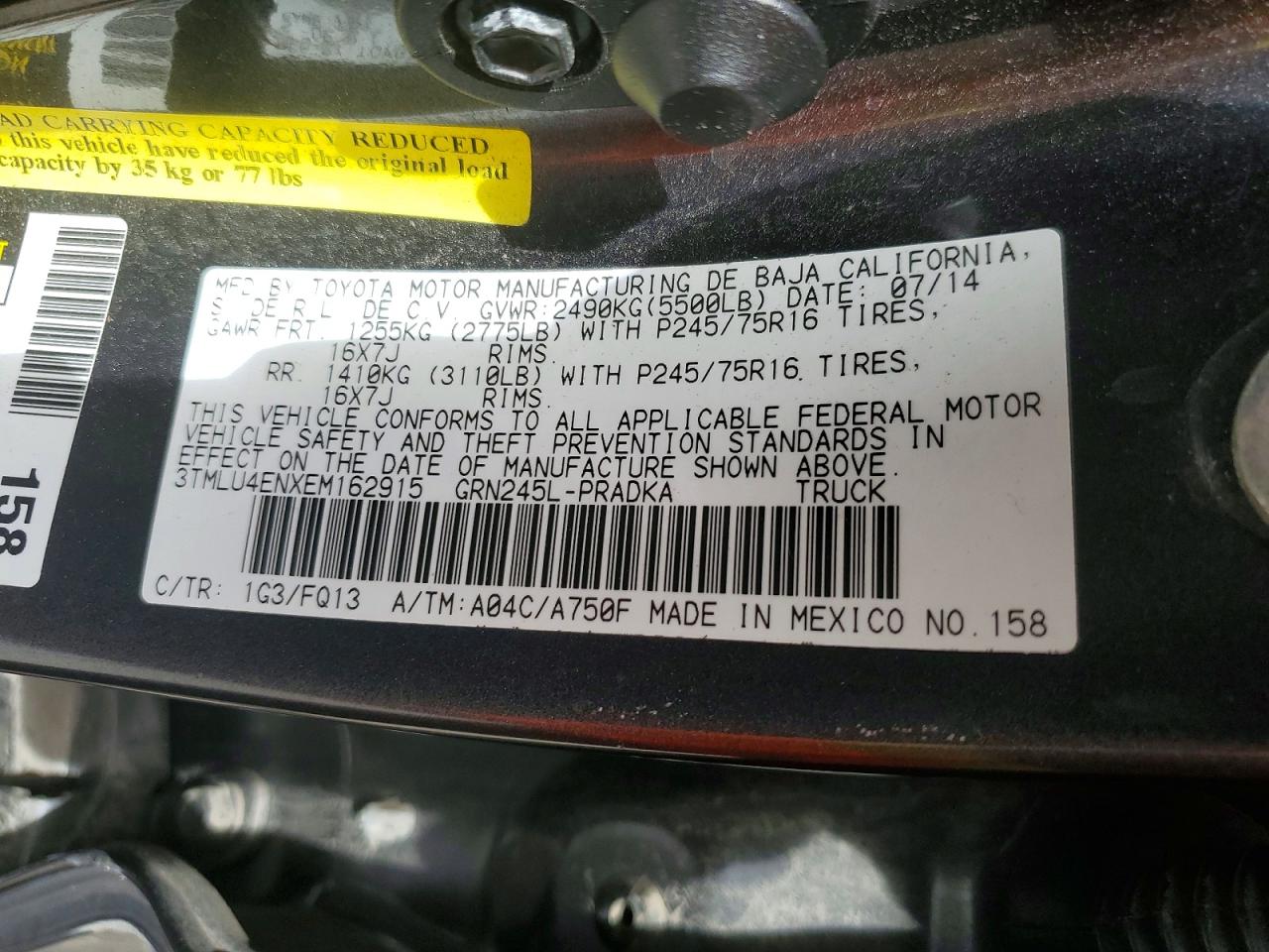 2014 Toyota Tacoma Double Cab Silver vin: 3TMLU4ENXEM162915