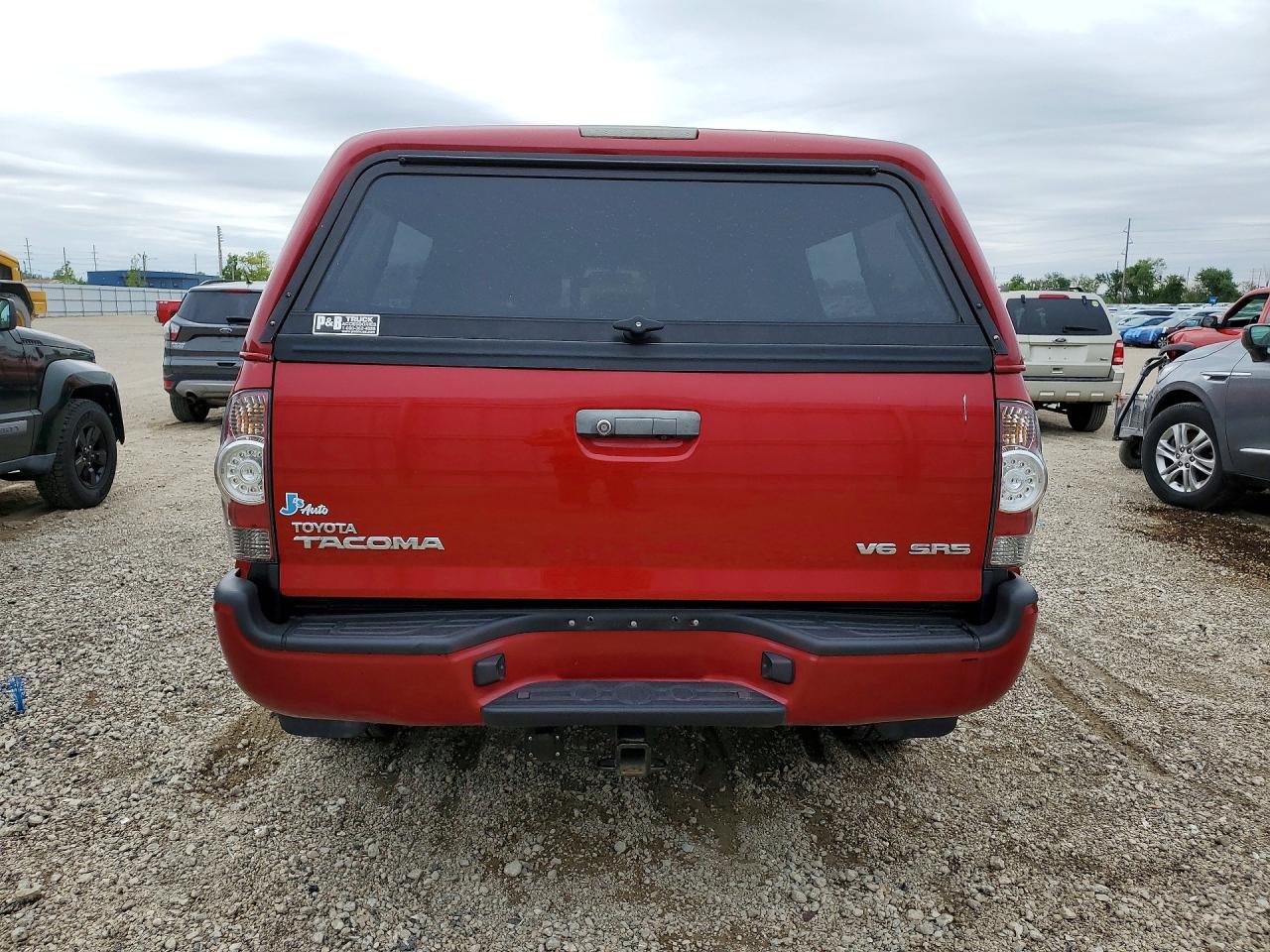 2010 Toyota Tacoma Double Cab Long Bed Red vin: 3TMMU4FN0AM015922