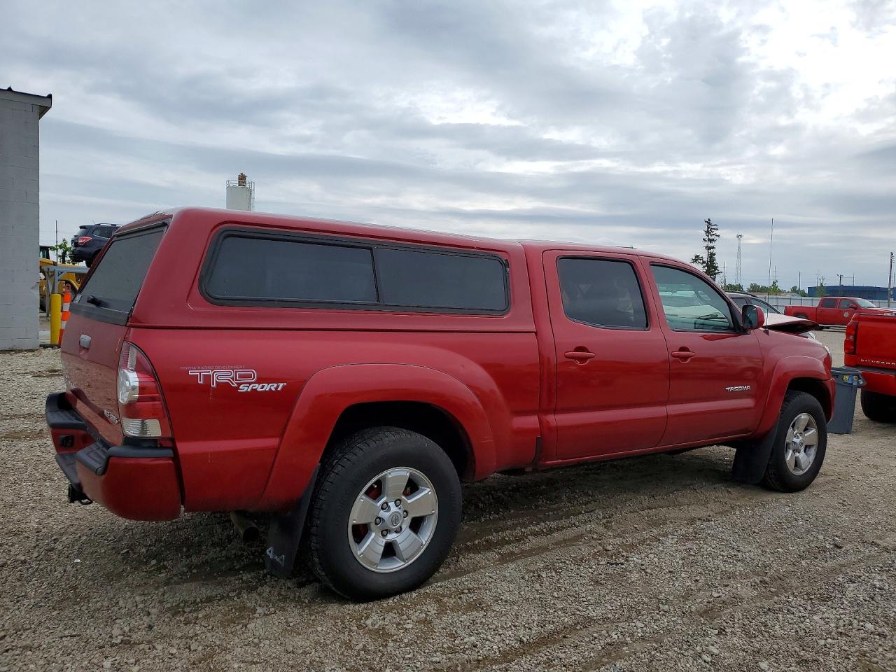 2010 Toyota Tacoma Double Cab Long Bed Red vin: 3TMMU4FN0AM015922