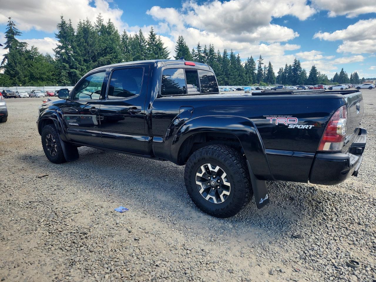 2013 Toyota Tacoma Double Cab Long Bed Черный vin: 3TMMU4FN0DM057933