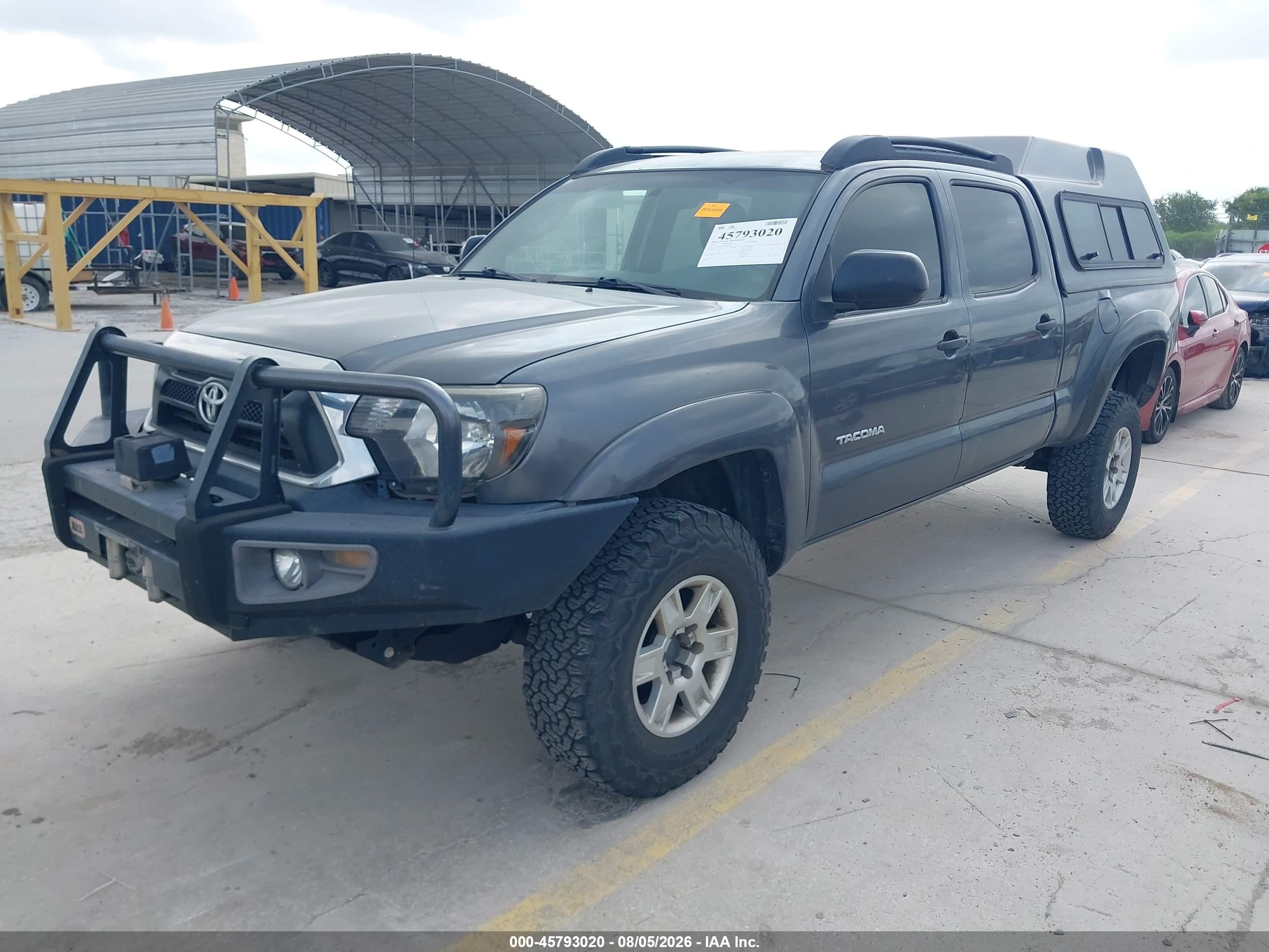 2014 Toyota Tacoma Base V6 Gray vin: 3TMMU4FN0EM072191