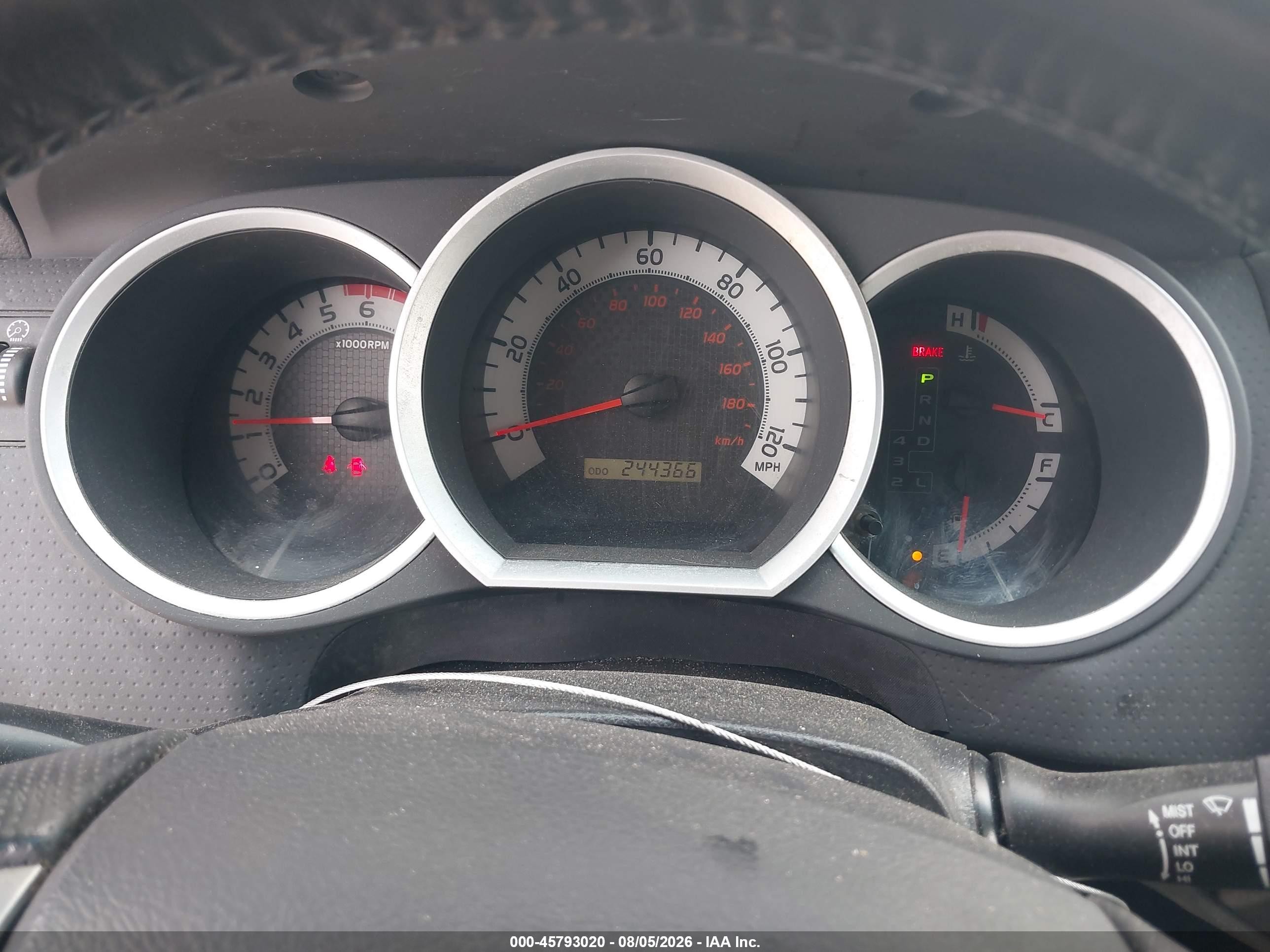 2014 Toyota Tacoma Base V6 Gray vin: 3TMMU4FN0EM072191