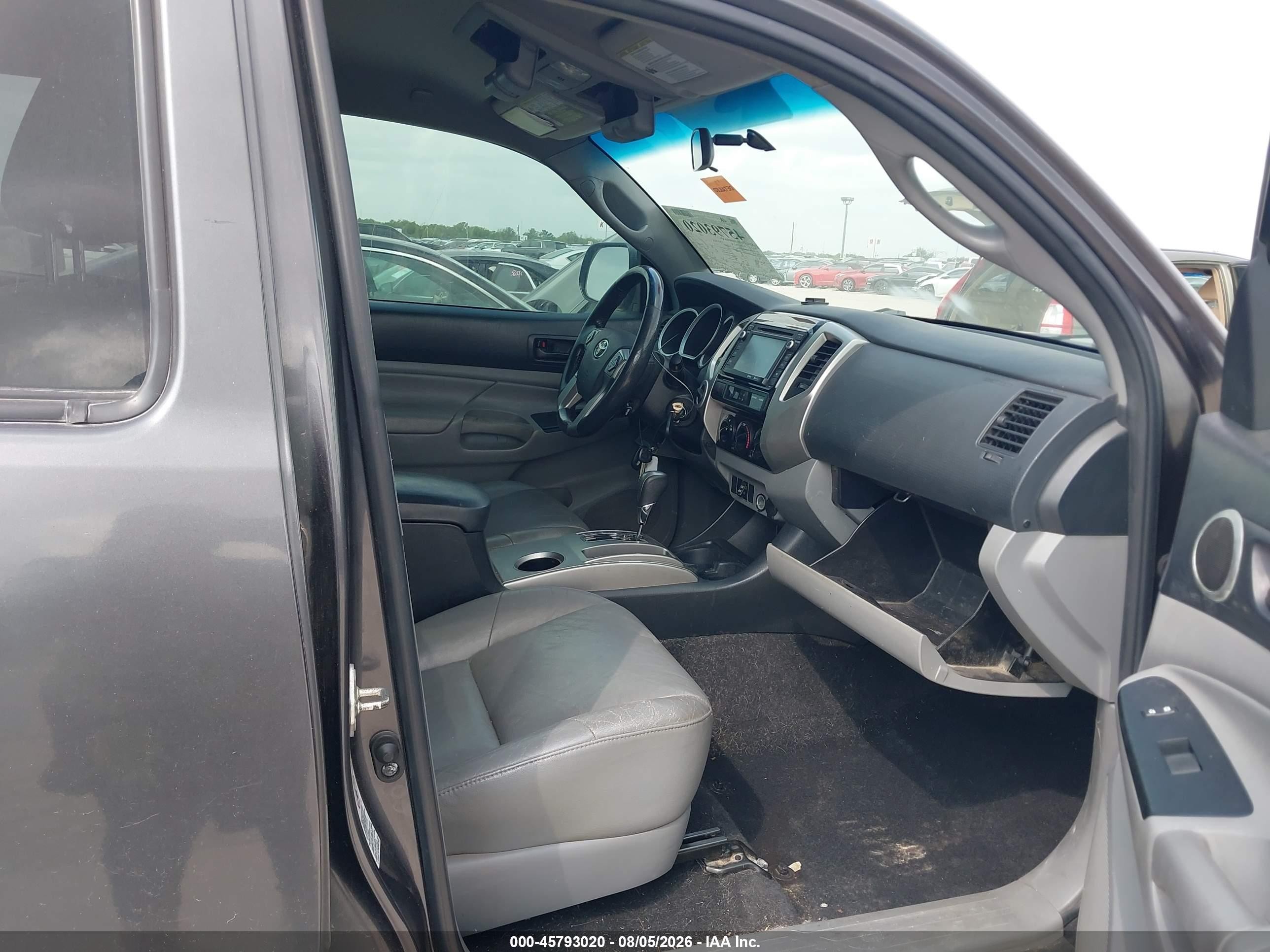 2014 Toyota Tacoma Base V6 Gray vin: 3TMMU4FN0EM072191