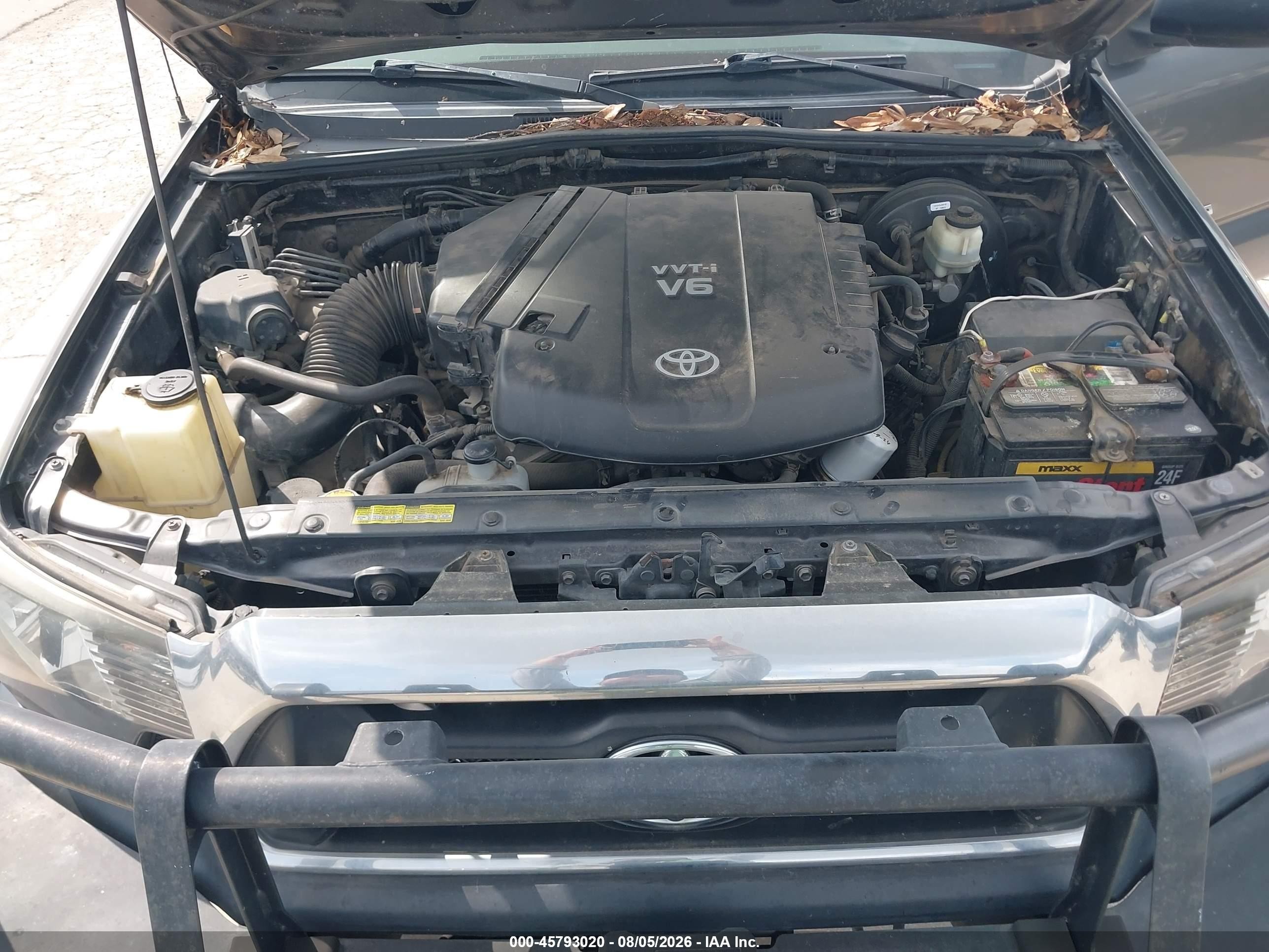 2014 Toyota Tacoma Base V6 Gray vin: 3TMMU4FN0EM072191