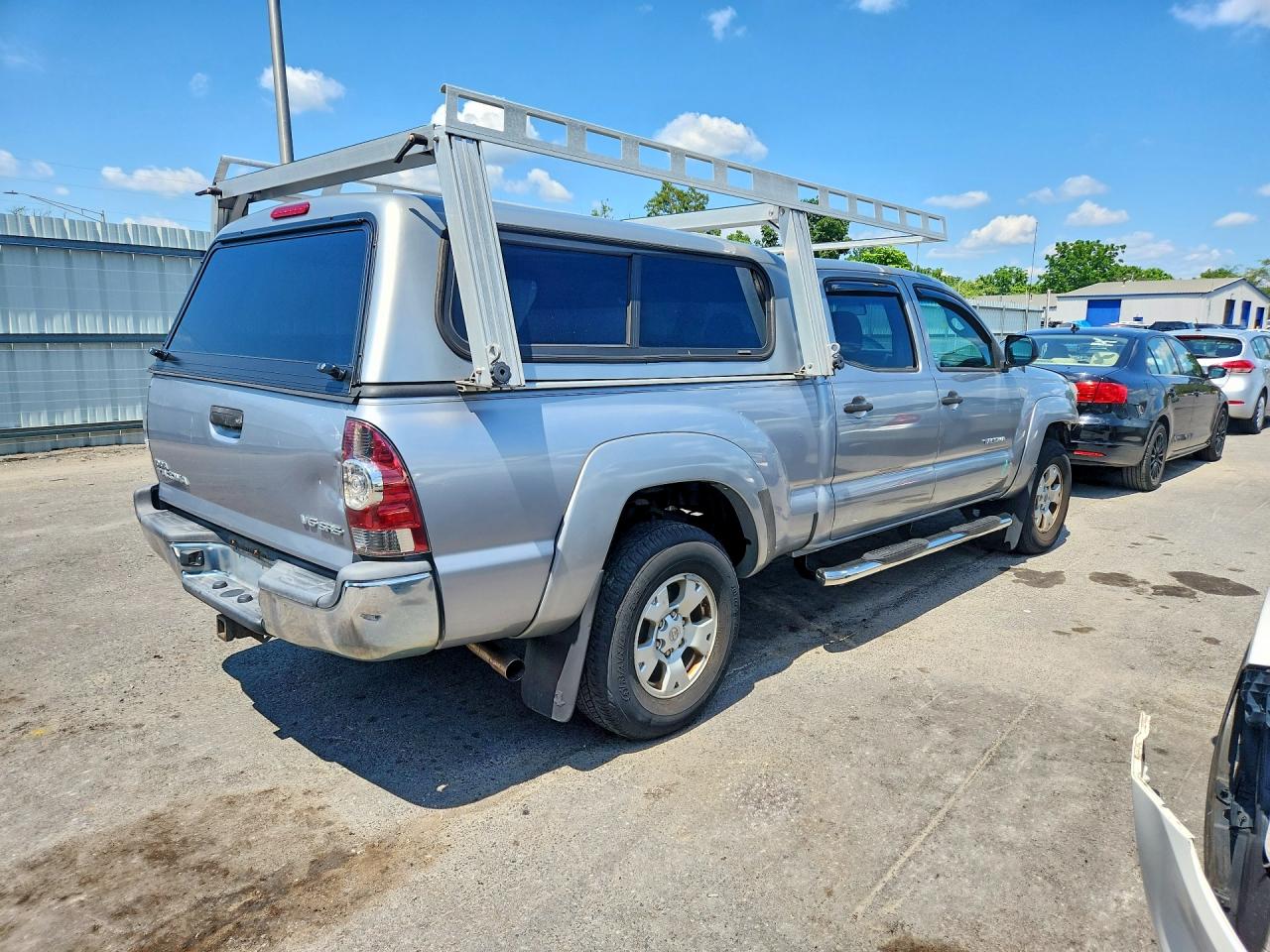 2015 Toyota Tacoma Double Cab Long Bed Серебряный vin: 3TMMU4FN0FM074346