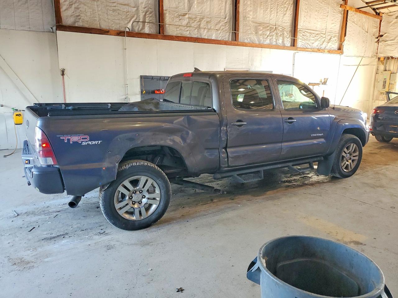 2012 Toyota Tacoma Double Cab Long Bed Gray vin: 3TMMU4FN1CM040766